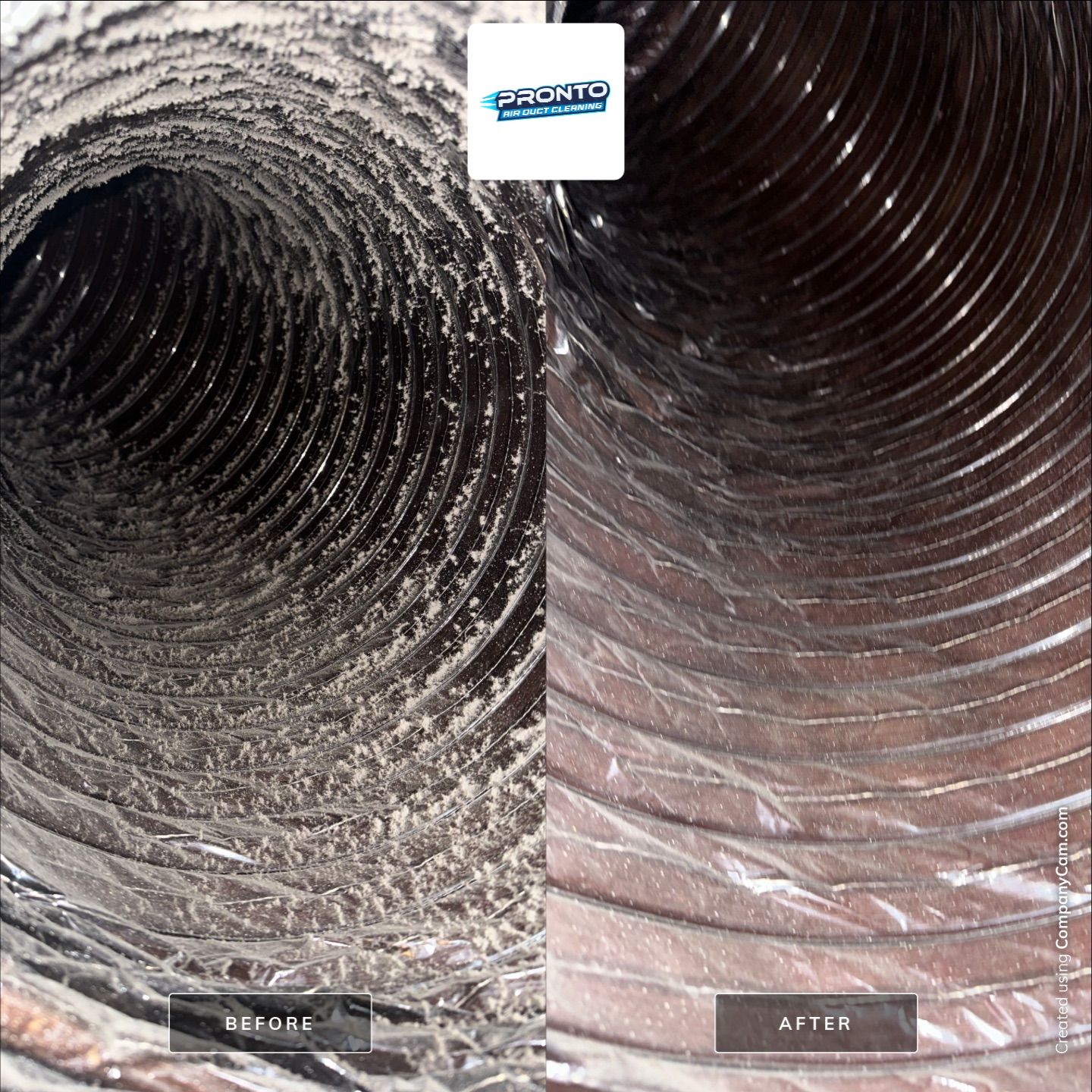 Vent Cleaning and Code Approved Transition Dryer Duct by Pronto Air Duct Cleaning