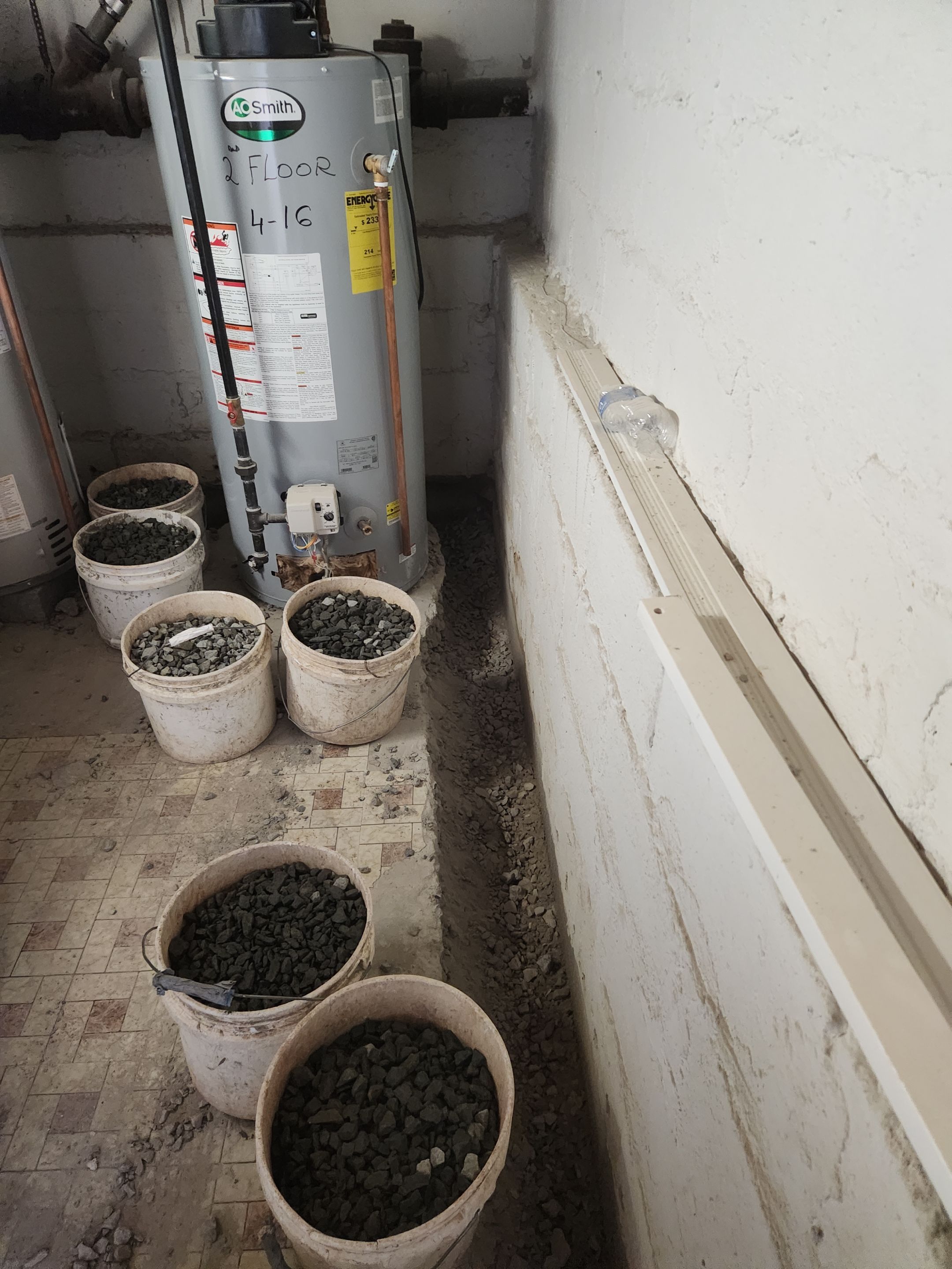 Interior French Drain Kearny NJ by Pure Service Pro, LLC 