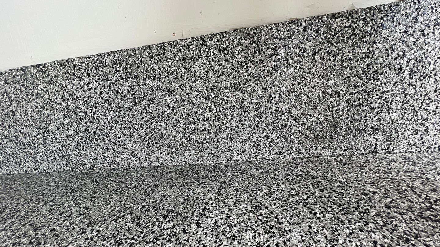 Garage Floor using Domino by Your1DayFloor.com