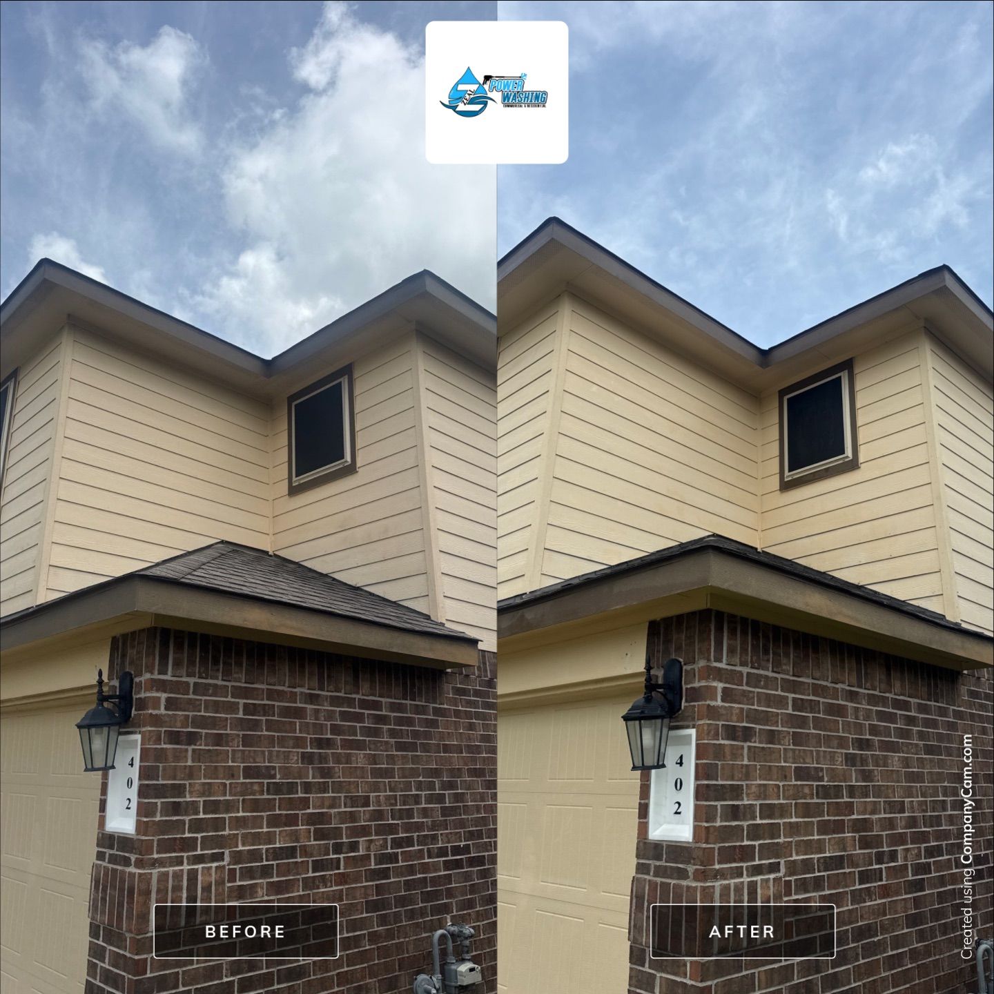 Residential House Wash in Rosharon by Zeal Power Washing