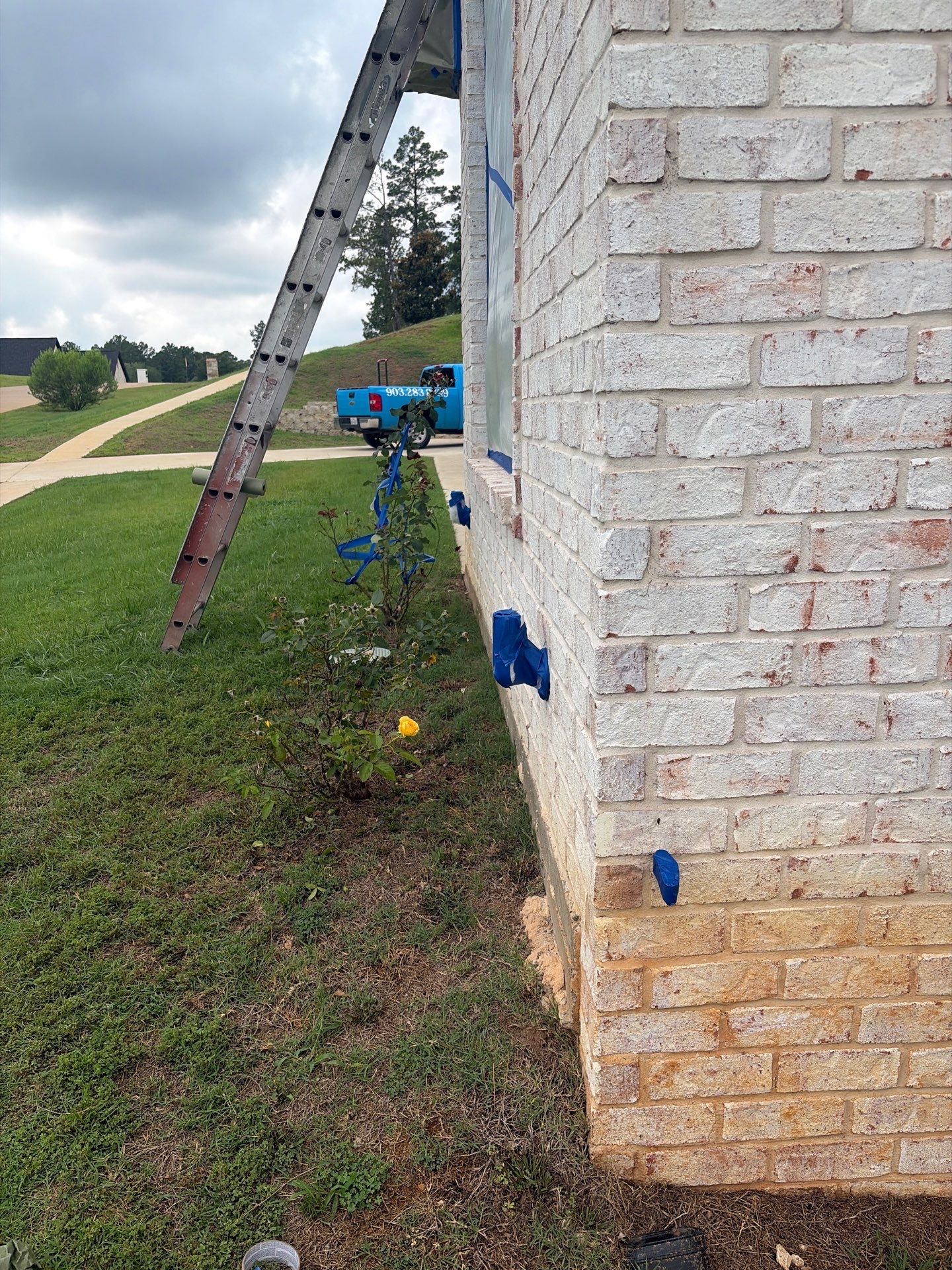 Bright Brick Repaint in Tyler, TX by Quality Coats Painting