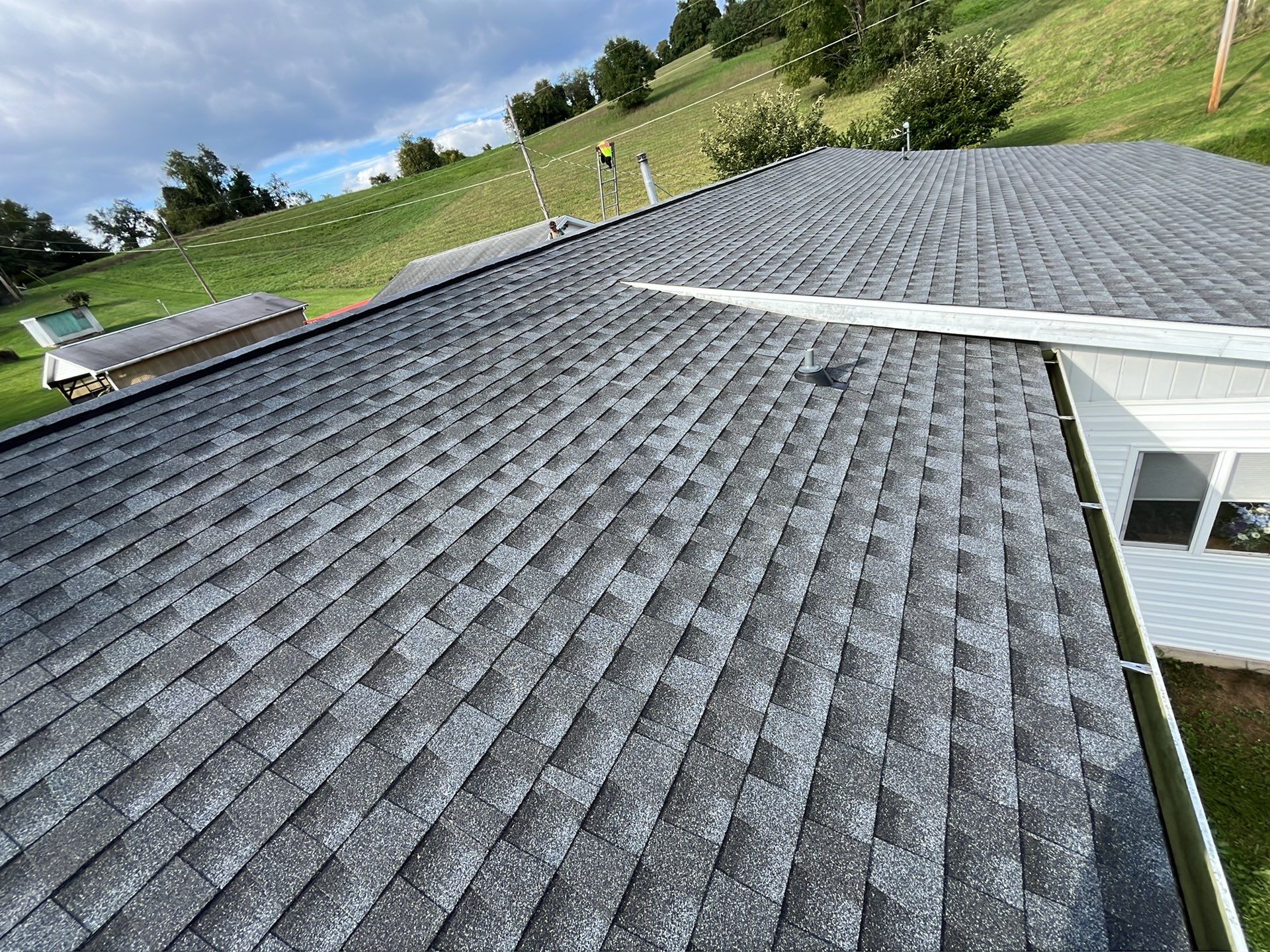 Residential Roofing Installation using GAF Timberline HDZ, Pewter Gray by Rainstoppers Roofing