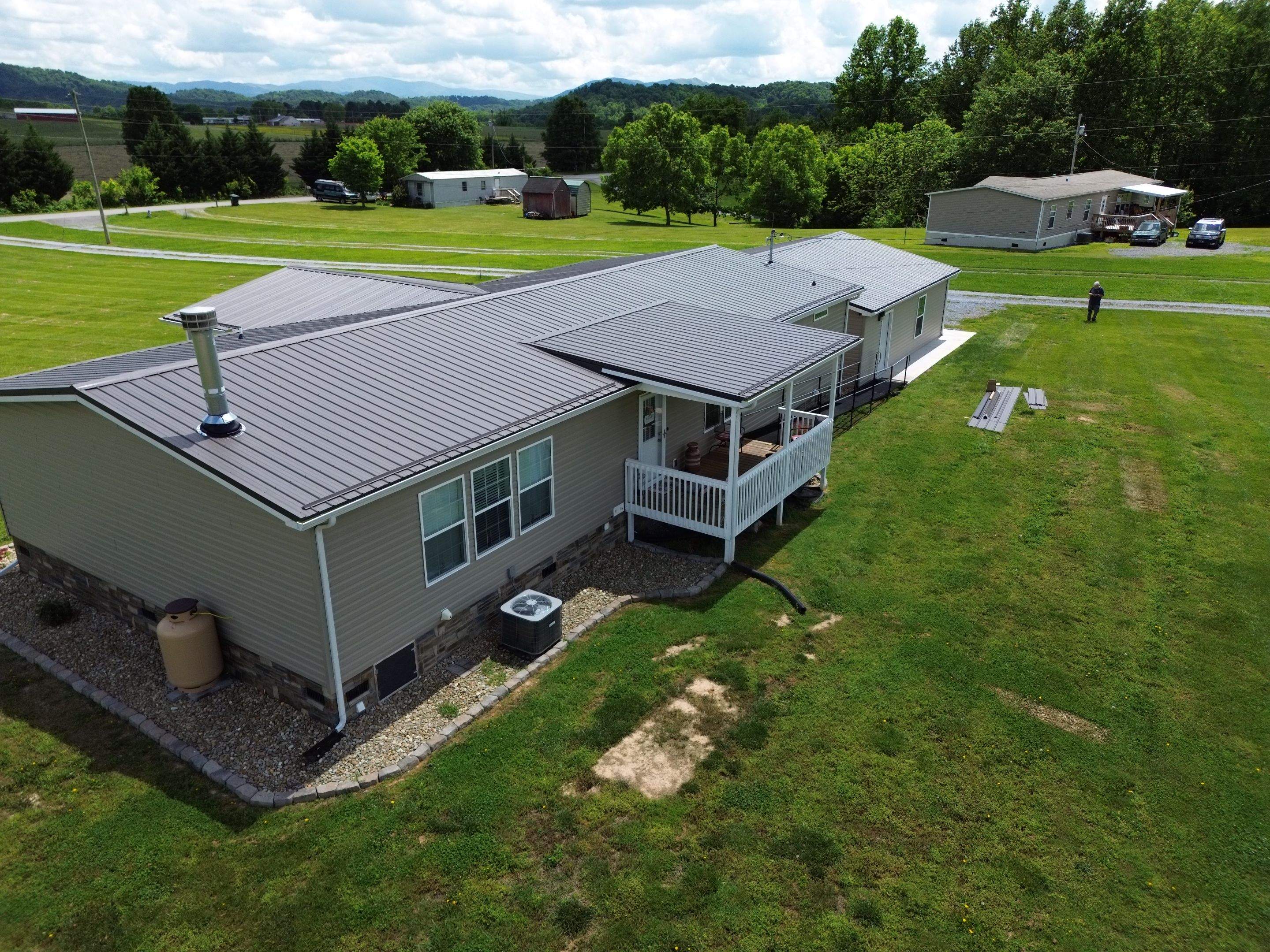 Burnished Slate Frost AG Panel by Omnia Roofing