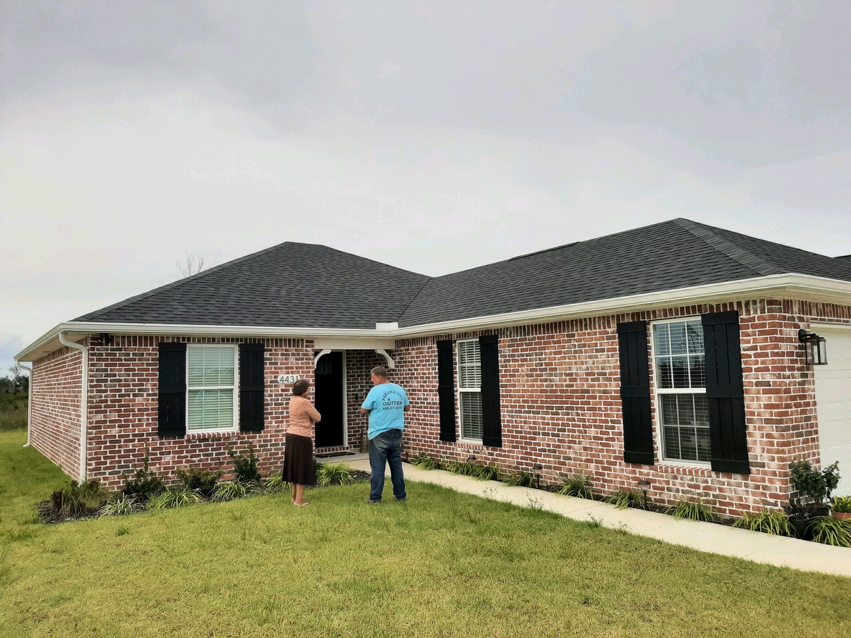 Gutter Installation using K-Style Seamless Gutters by Gutter Professors