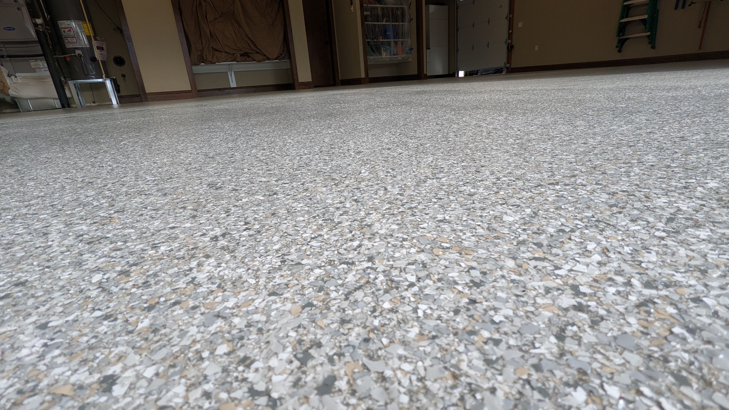 Garage Transformation using Mt Everest by Croc Coatings, LLC