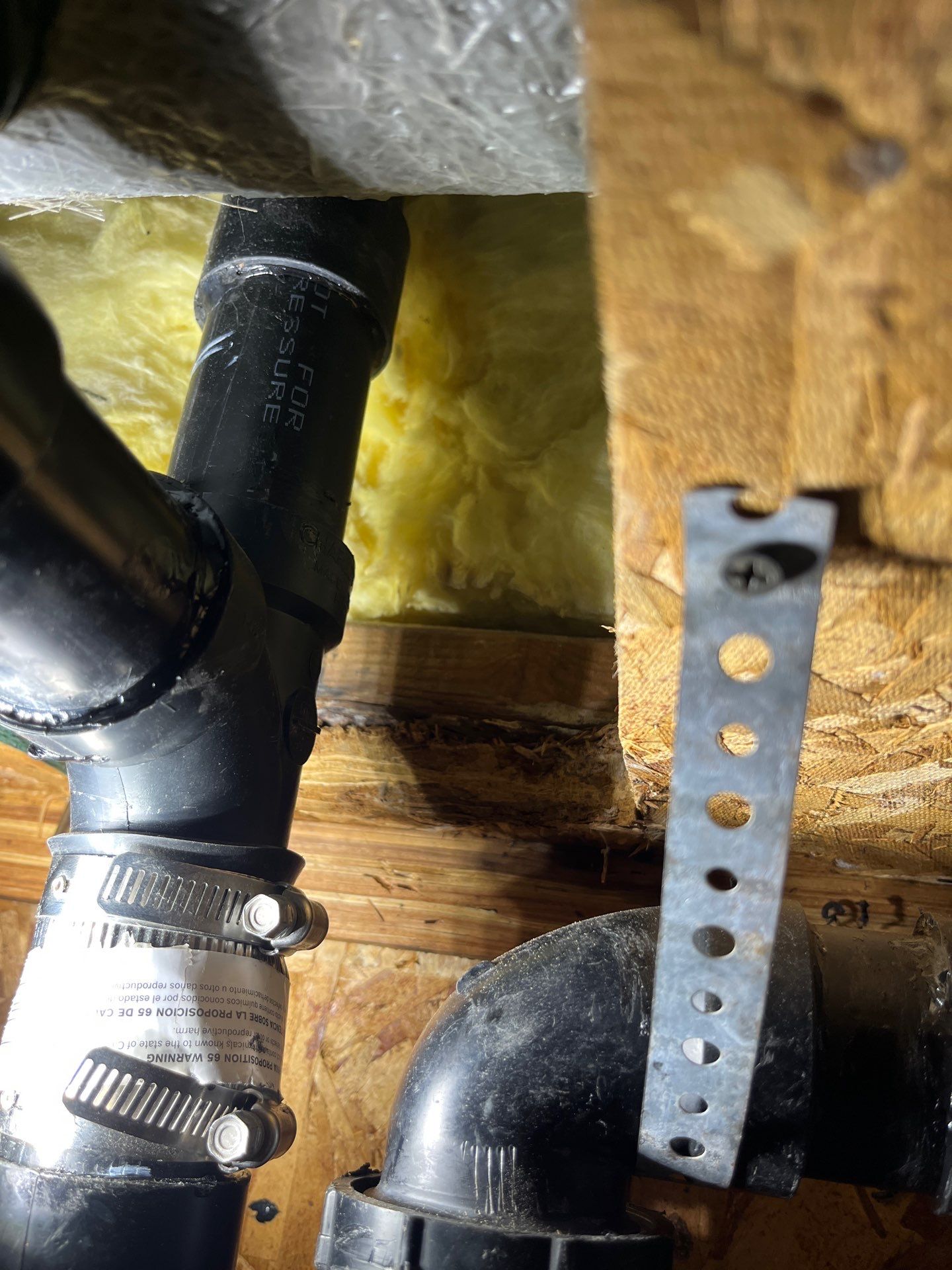 Installation of New Black Pipes and Shower Valve Repair by Us Plumbing