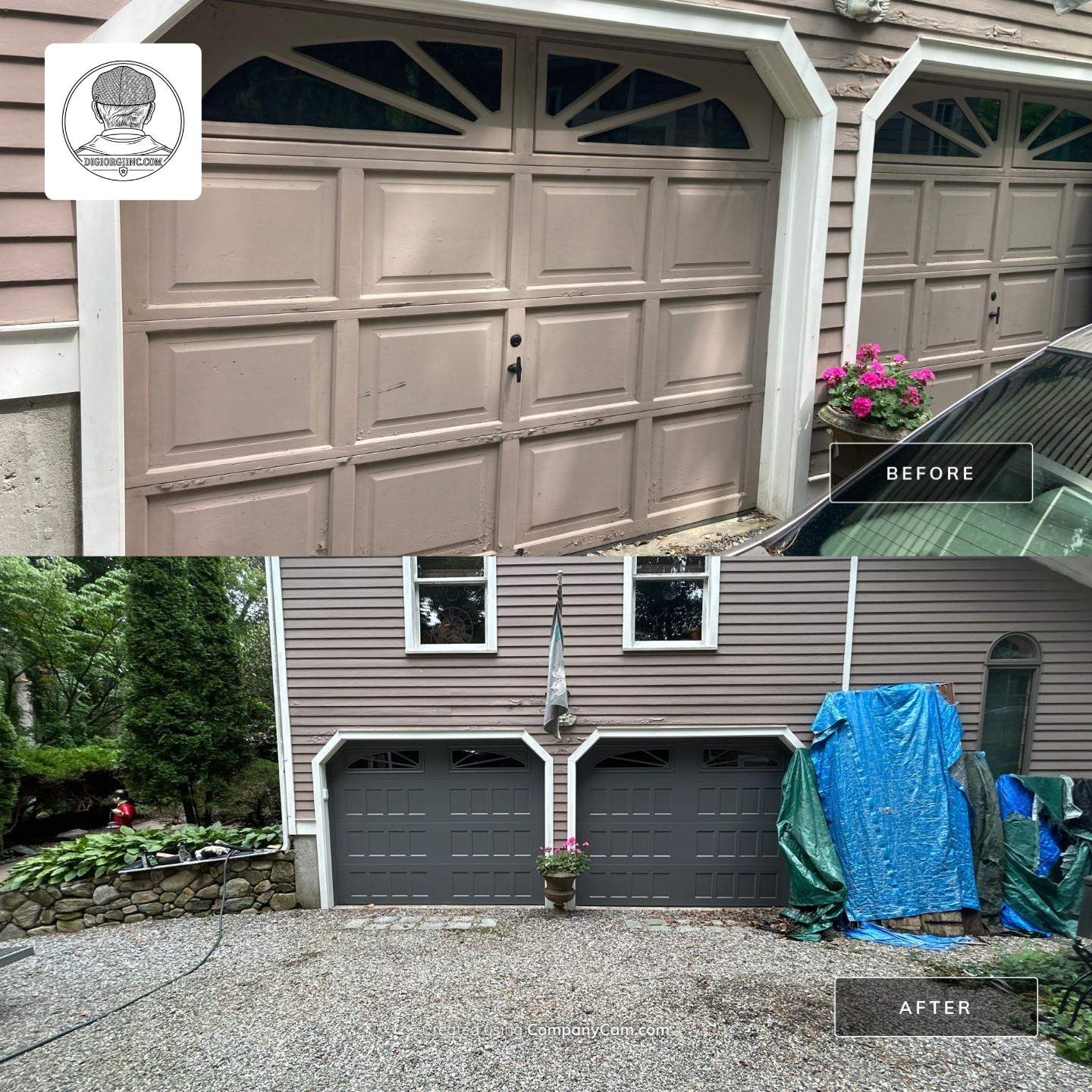 Amarr Hillcrest Garage Door Installation by DiGiorgi Roofing and Siding Inc