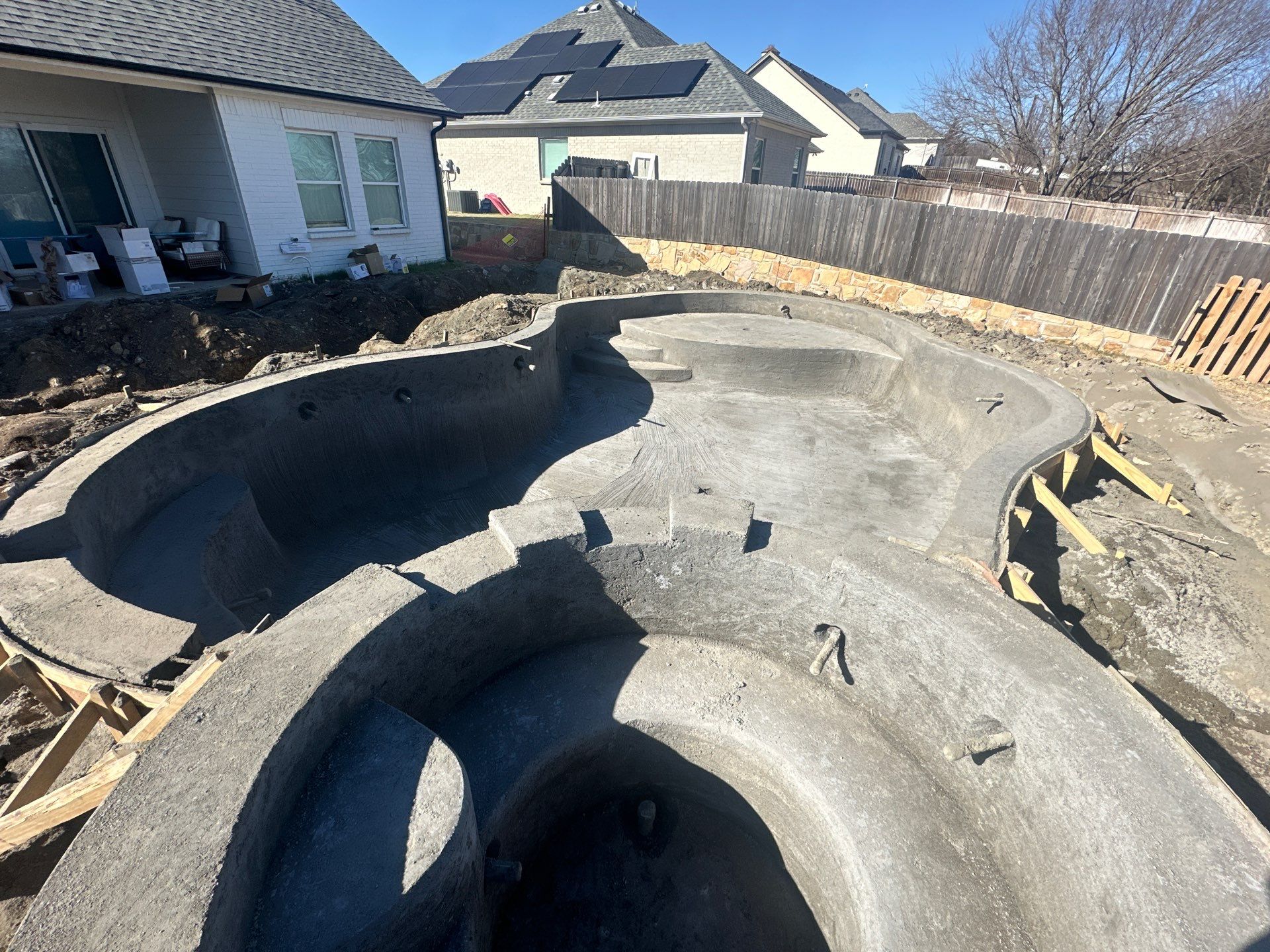 Freeform Pool with Raised Spa and Water Feature by Pinnacle Pools and Spas - DFW