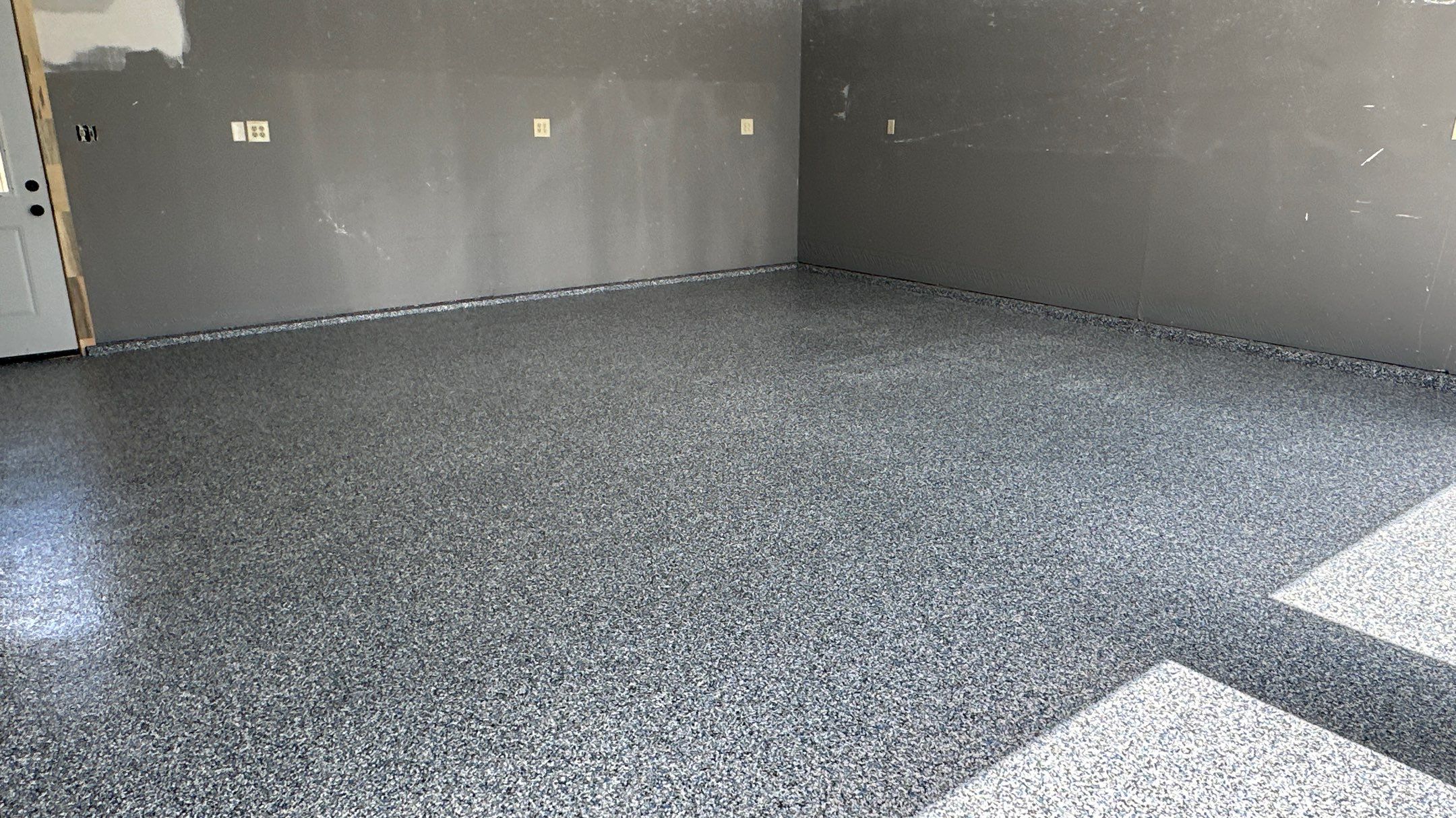 Kurt C. upgraded their garage floor with Banner Blue Flake  by Banner Garage