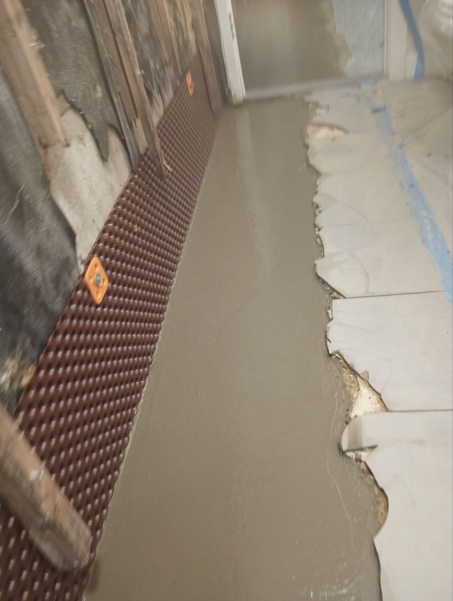 French Drain using pipes by Stone Waterproofing