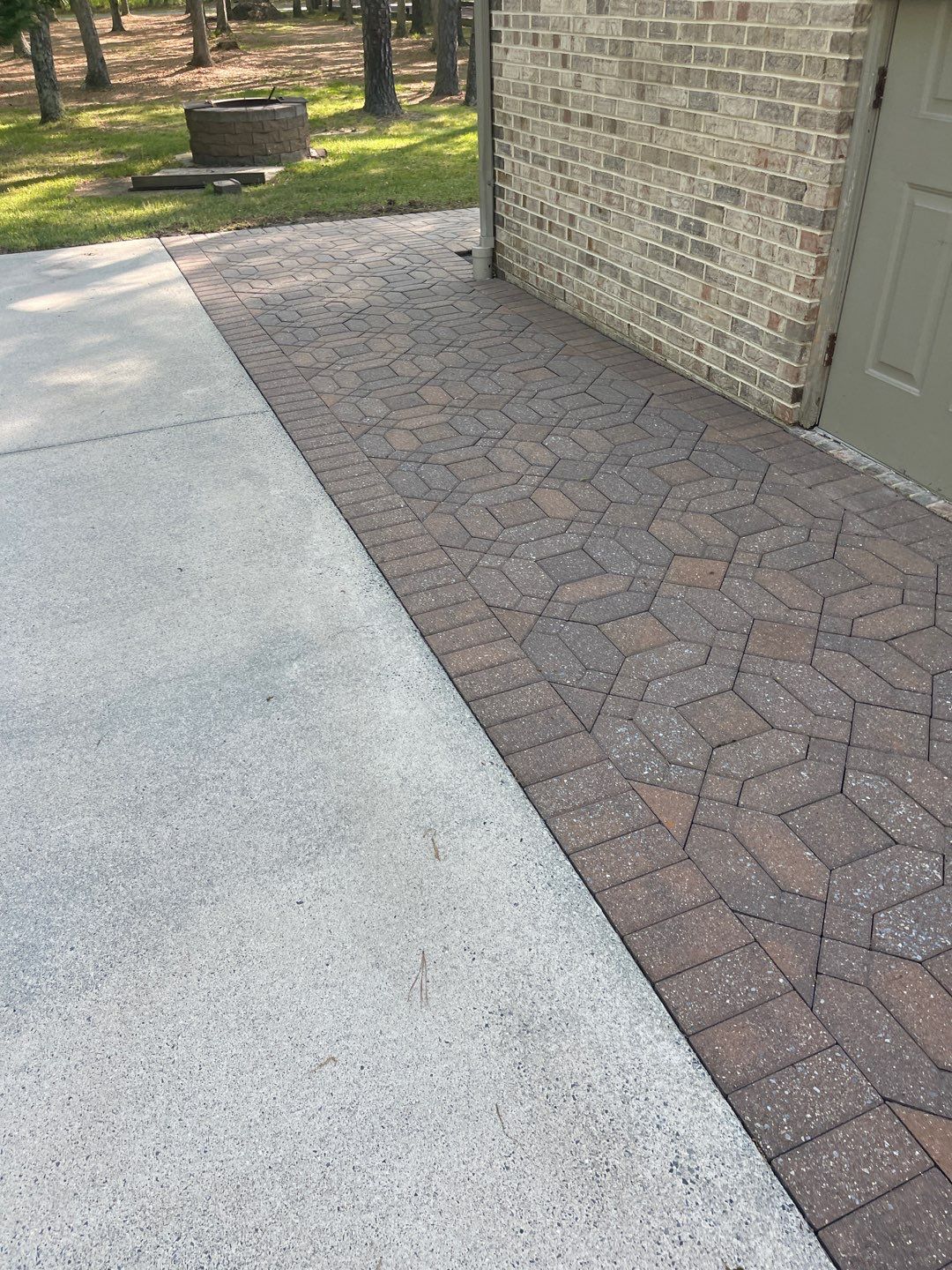 Pavers Cleaned, Garage and Concrete walls by SJ Exterior