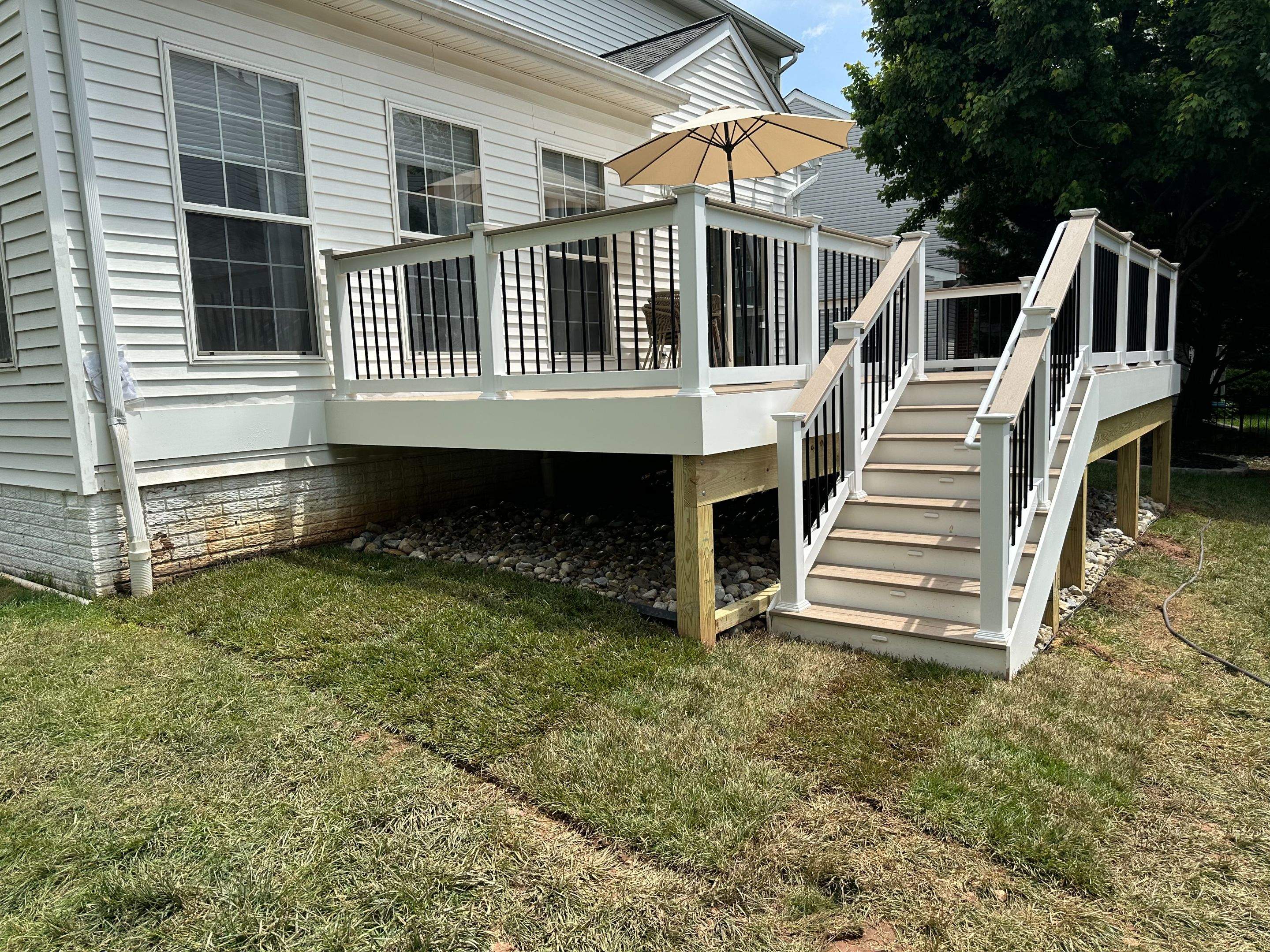 New Trex Composite Deck in Ashburn, VA by Sunburst Construction Inc