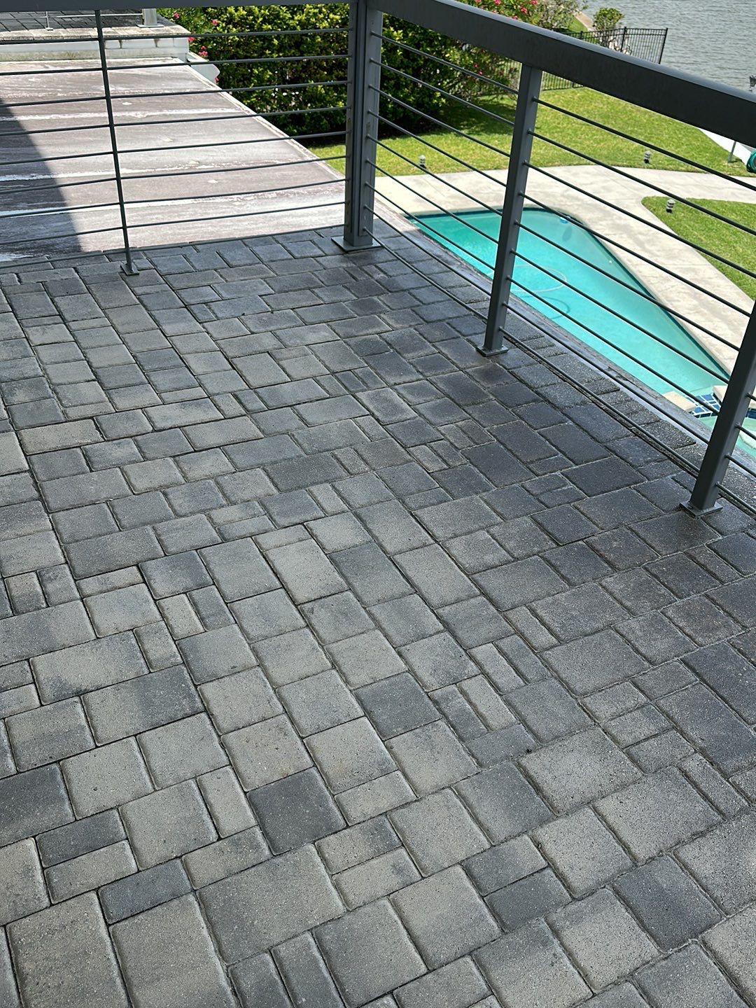 paver patio using AcryFin by DuraSeal