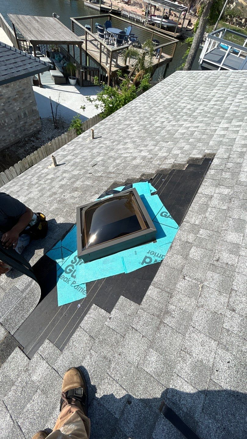 Residential Roofing Repair using Galvanized Chimney Cap & Chase by Lighthouse Roofing