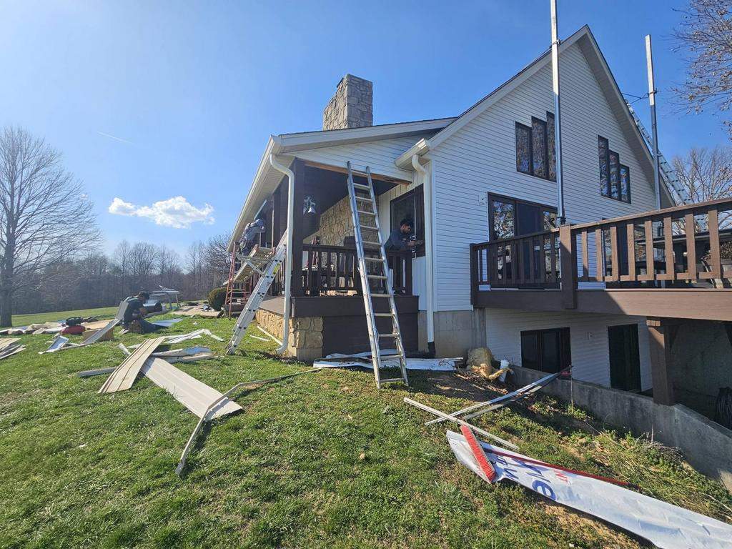 Exterior Installation using CertainTeed MainStreet Vinyl Siding by Koontz Construction