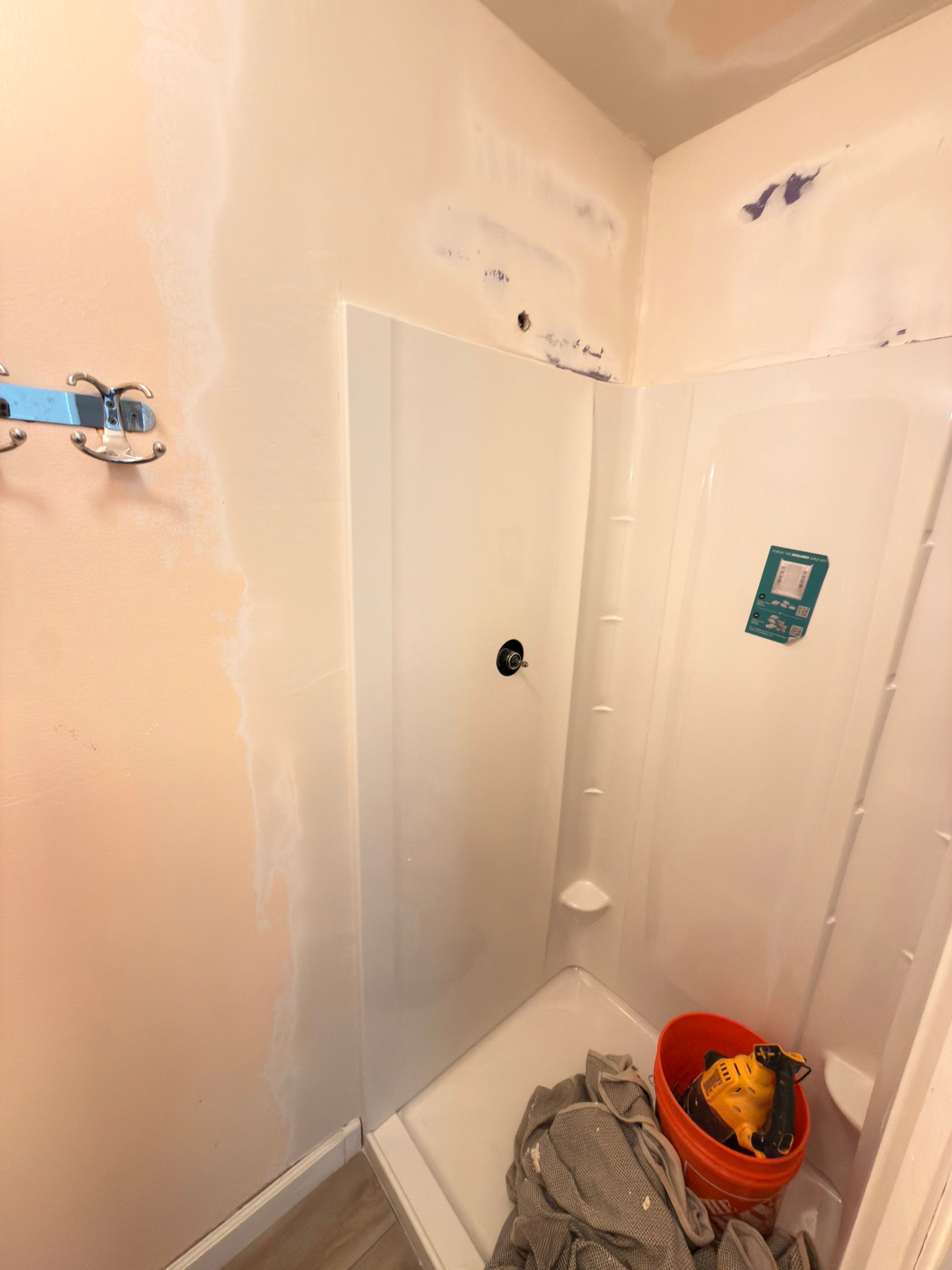 Shower Remodel due to Water Intrusion by Anza Builders, Inc. 
