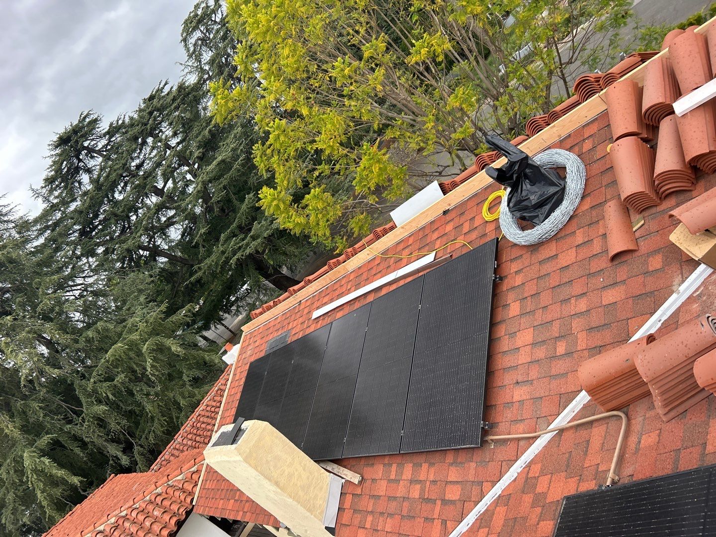 Spanish-Style Roof Replacement with Integrated Solar in Altadena by Reliable Roofing San Diego Inc.