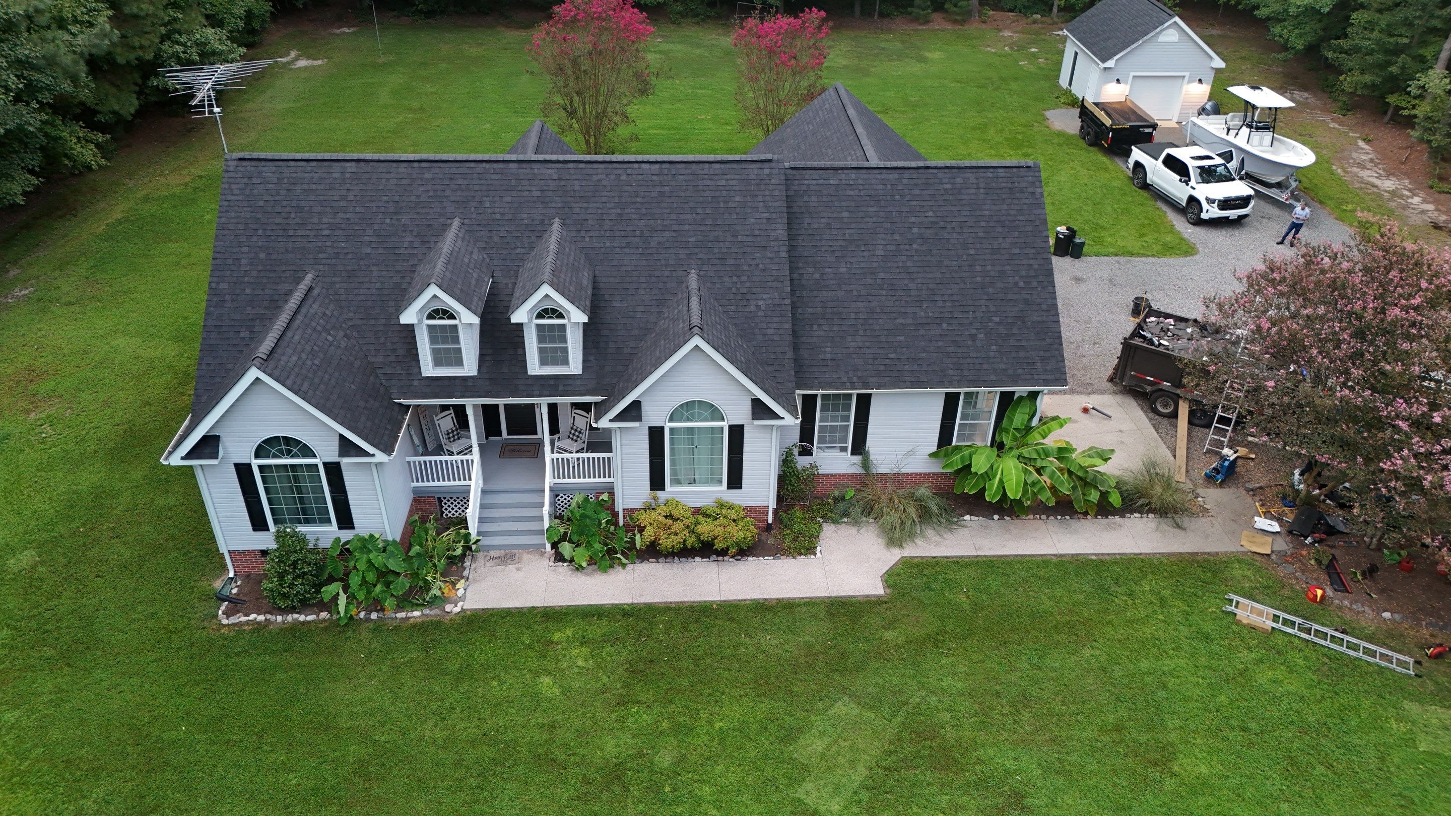 Architectural Shingle Roof Replacement for Multi-Gabled Home in Mathews by Cade Construction