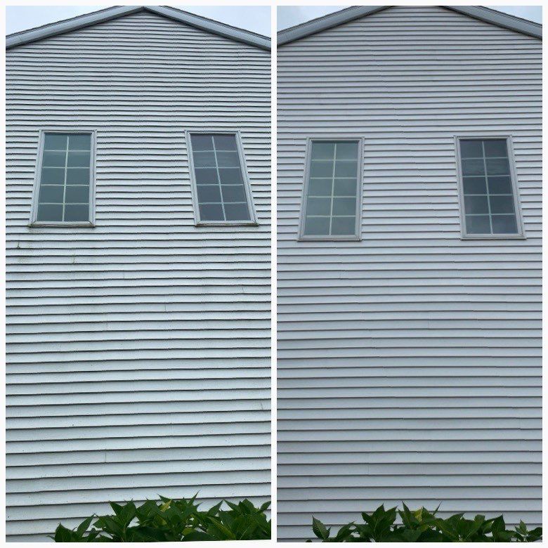 House wash and concrete cleaning by Shulla Exterior Cleaning