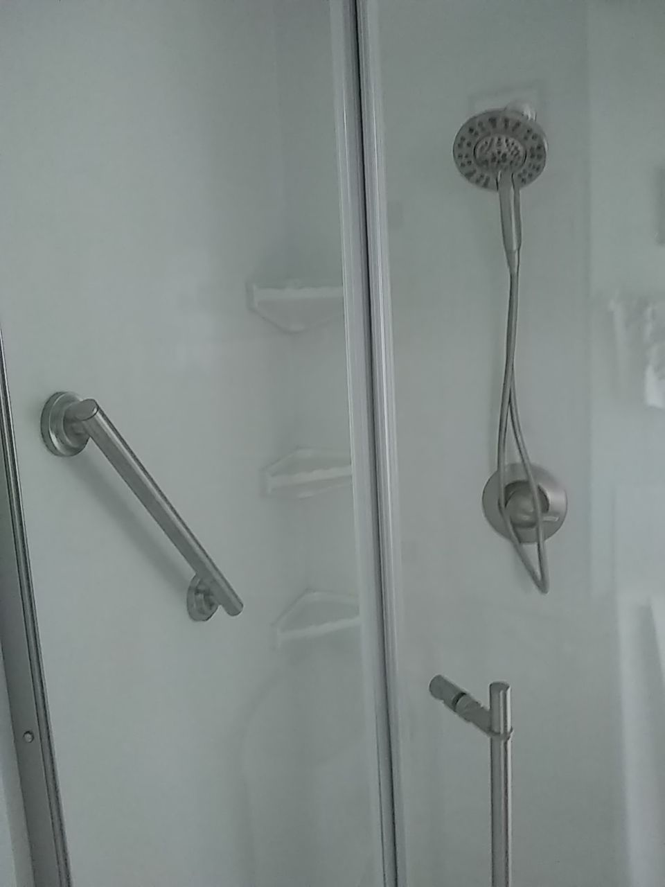 Neo-angle shower by The Shower Company