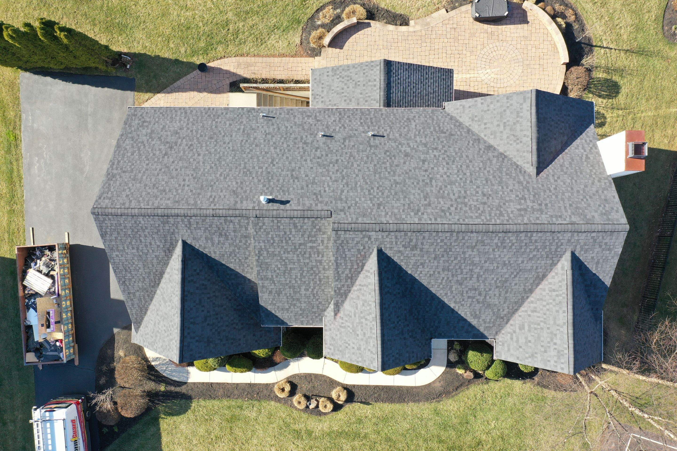 Roofing Installation using CertainTeed Landmark Pro - Max Def Moire Black by Storm Guard of Ches-Mont PA