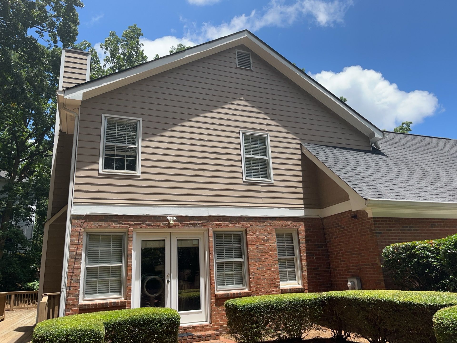 James Hardie Siding Installation, Rotten Wood Replacement, Porch Repairs, and Deck Resurfacing in Smyrna, GA by Nelson Exteriors 