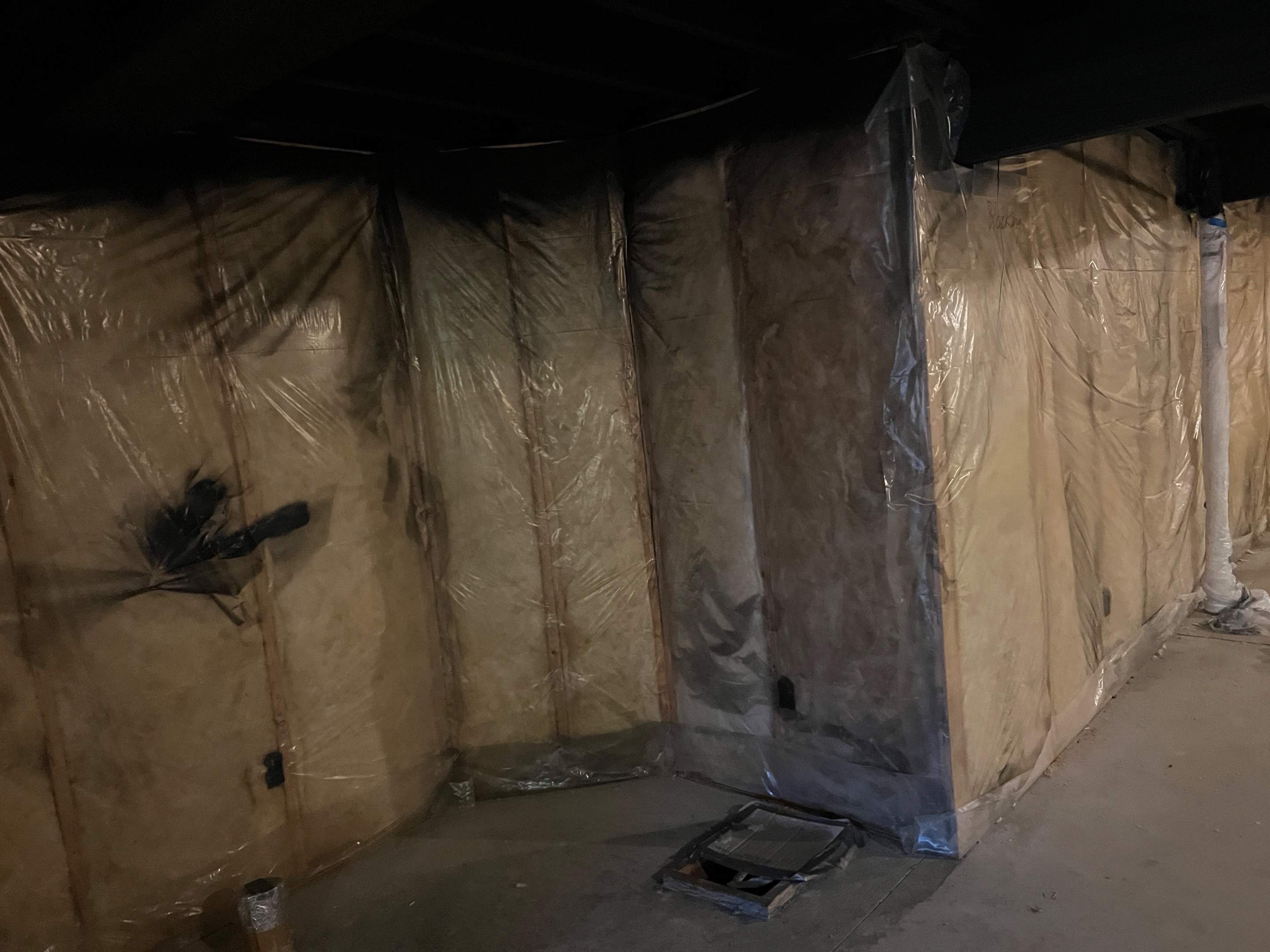 Basement Remodel w/ LVP Flooring & Exposed Ceiling by Chagnon Building & Remodeling LLC