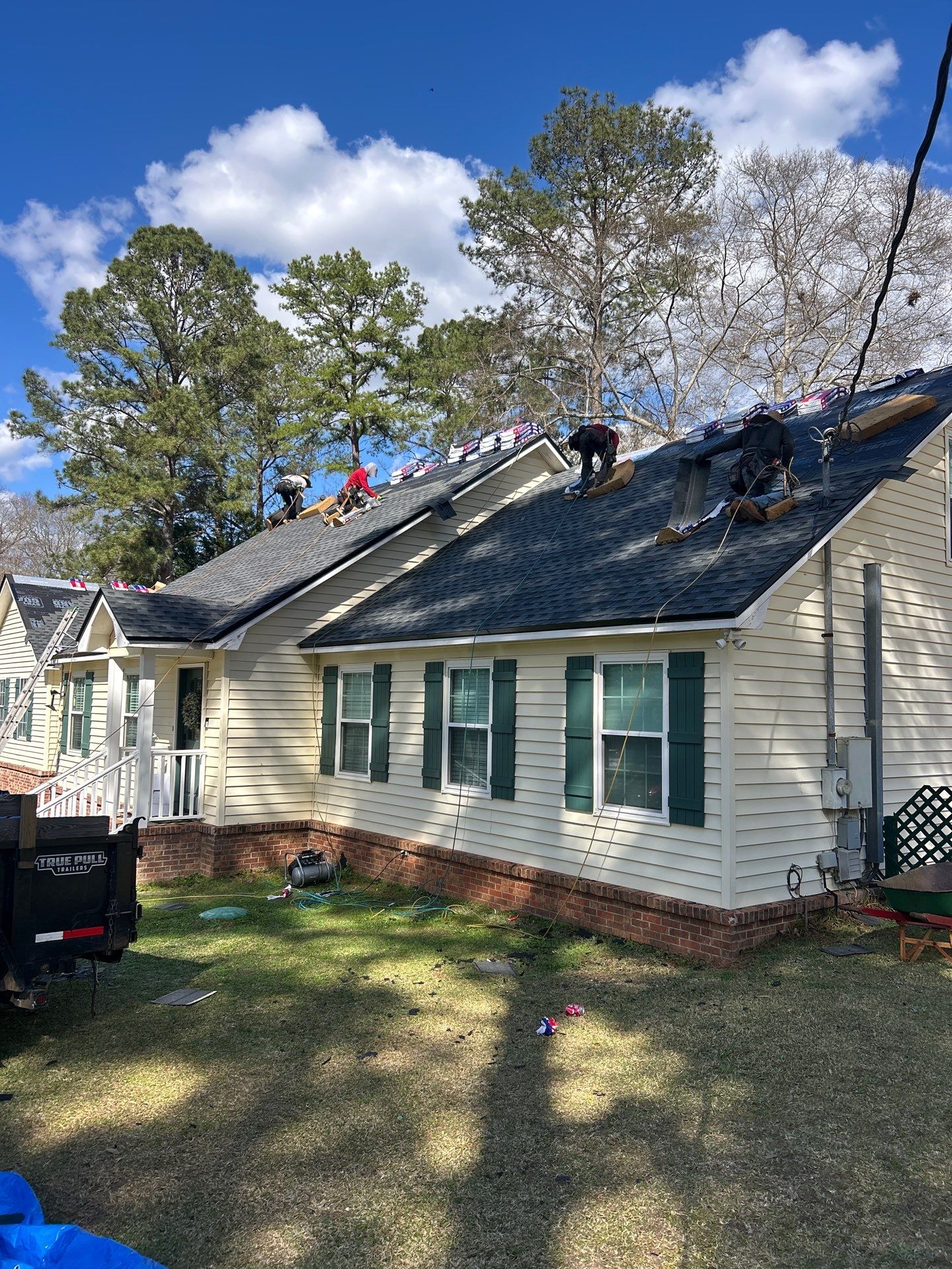 Residential Roof Replacement using GAF HDZ - Charcoal shingles by Elite Roofing LLC