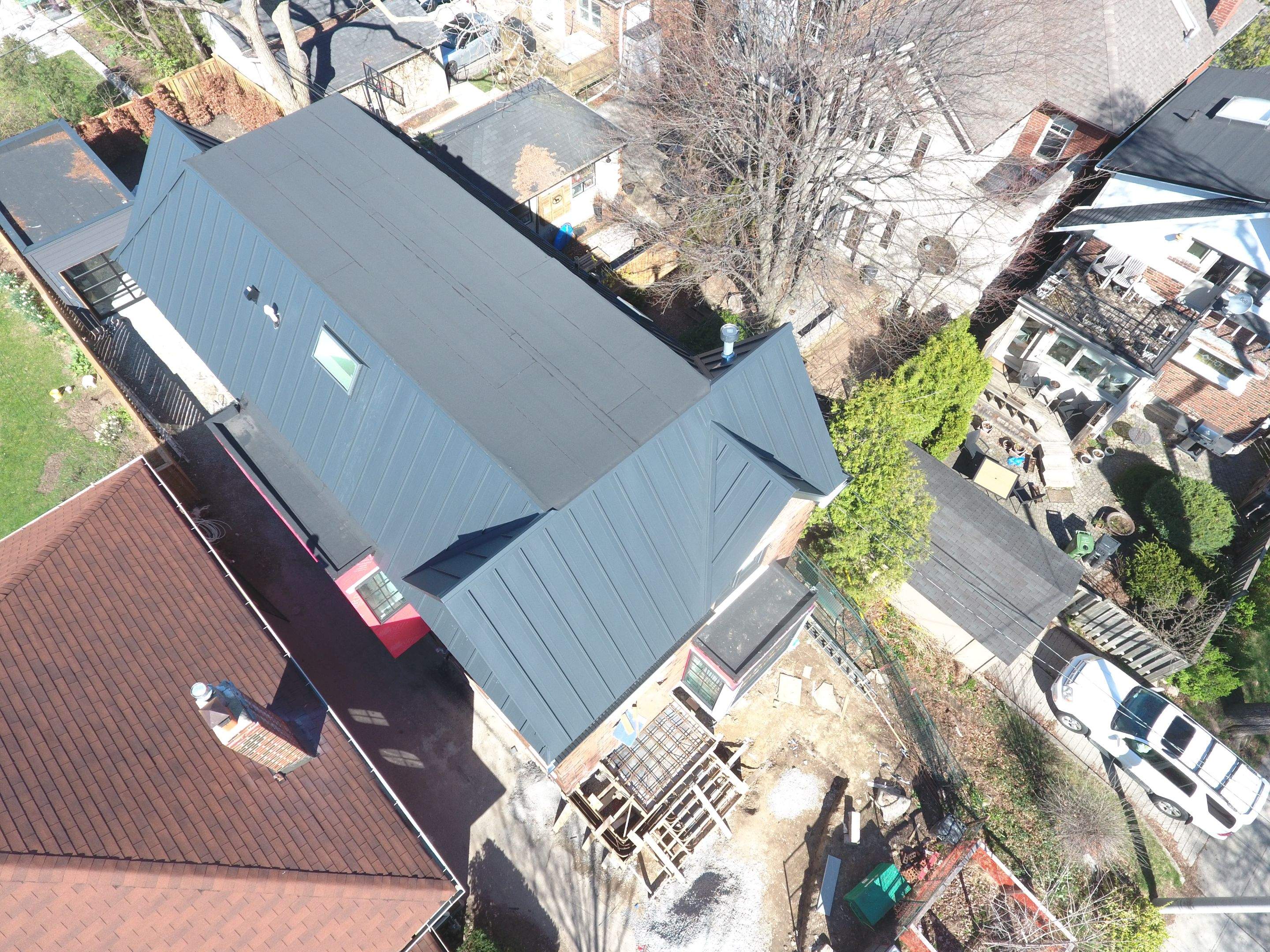 New Home Construction using 24 Ga Standing Seam Metal by Jay Carter Roofing & Sheet Metal