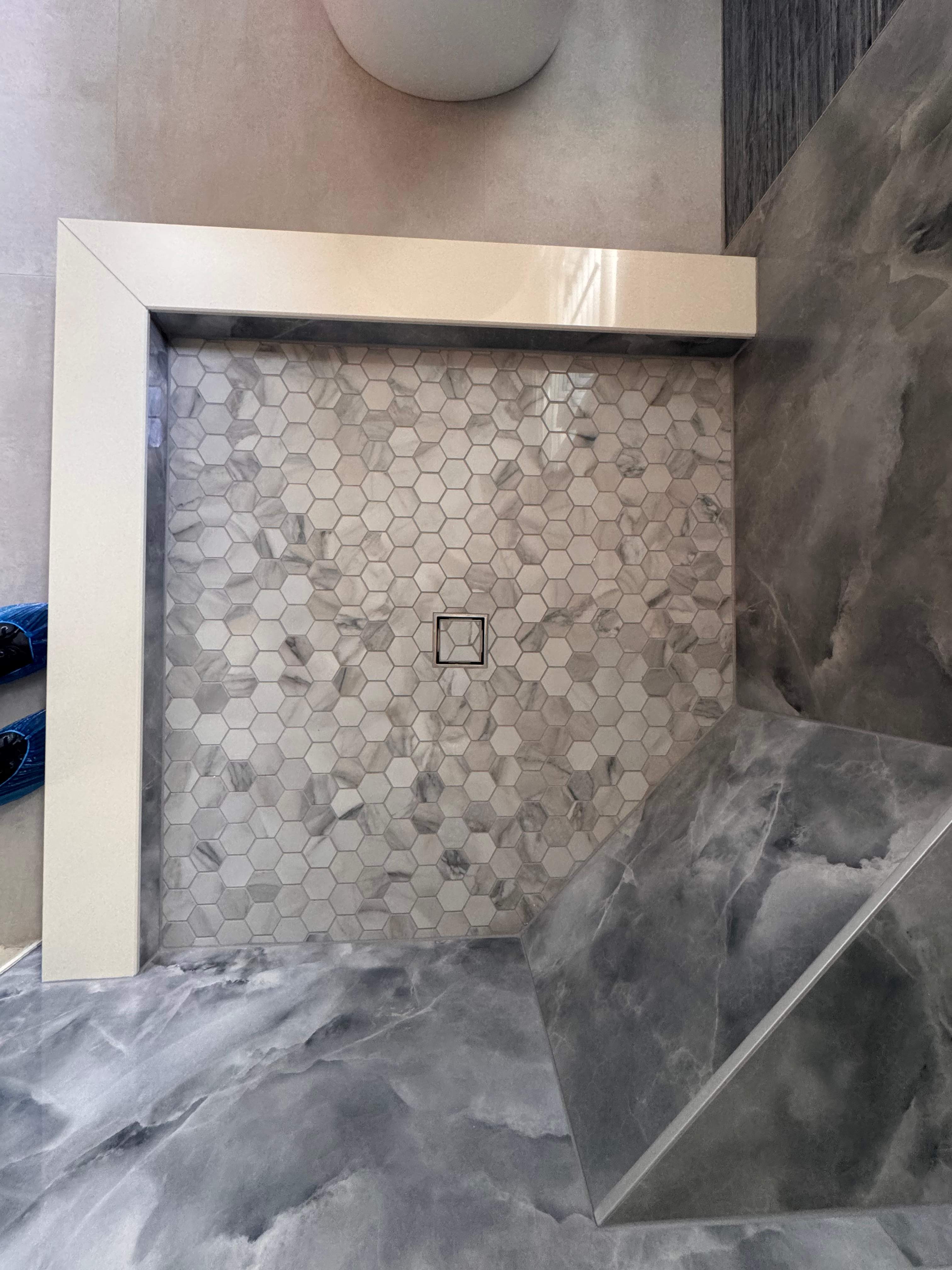 Master bathroom renovation using Free standing tub by Prudencio
