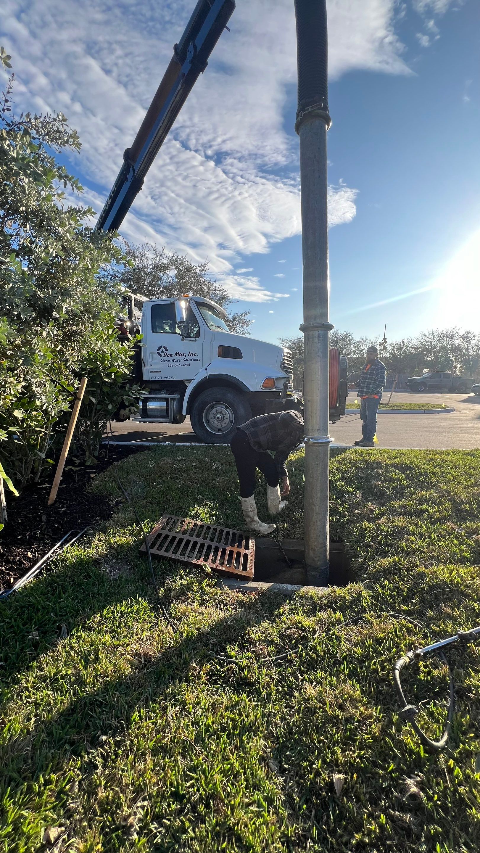 New Commercial Construction Stormwater System Cleaning by APS Power & Water