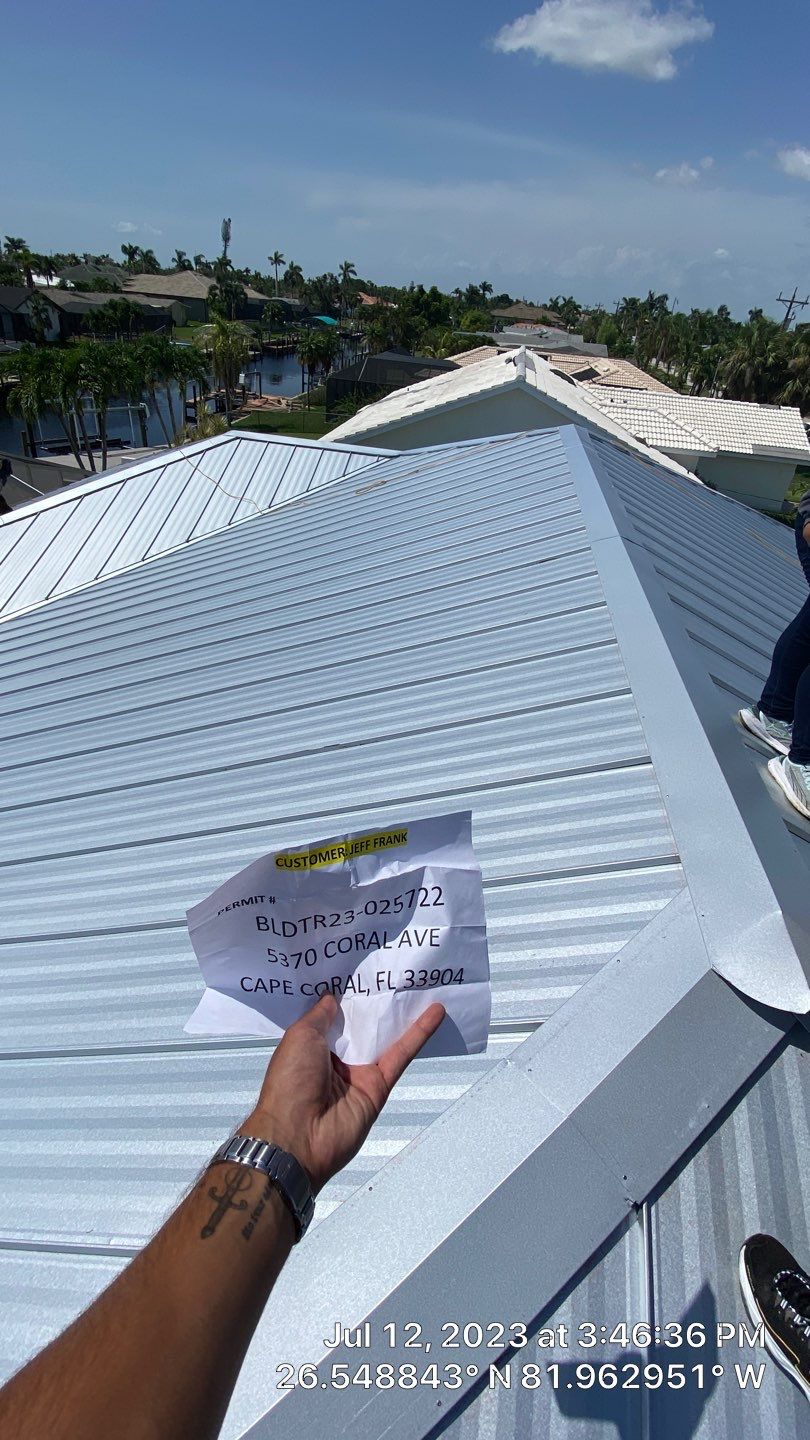 Residential Roofing Installation using Standing Seam Metal by Protek Roofing Heating Air & Solar