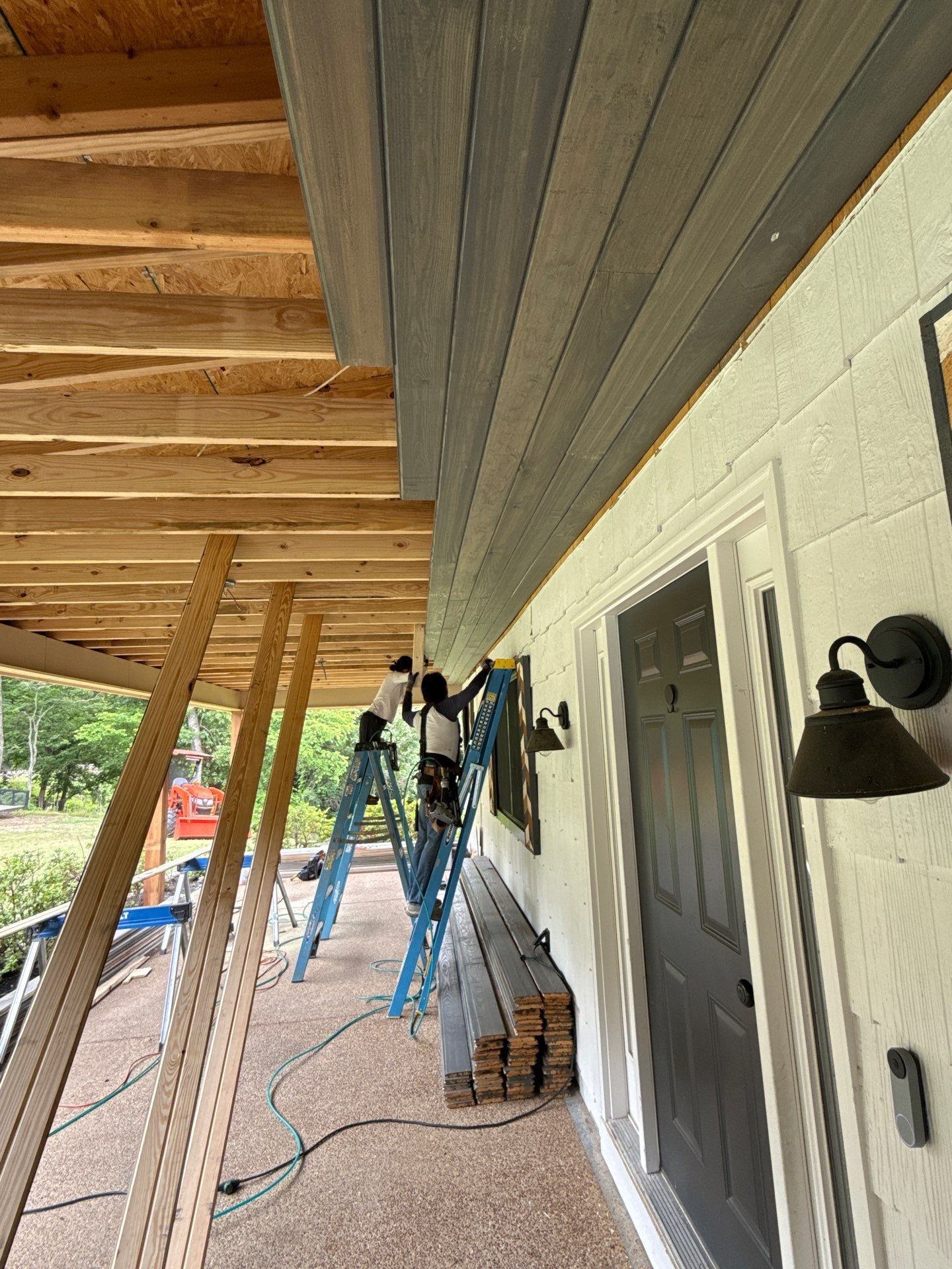 Structural Roof Restoration and Porch Repair in Hernando MS by Revival Roofing Services