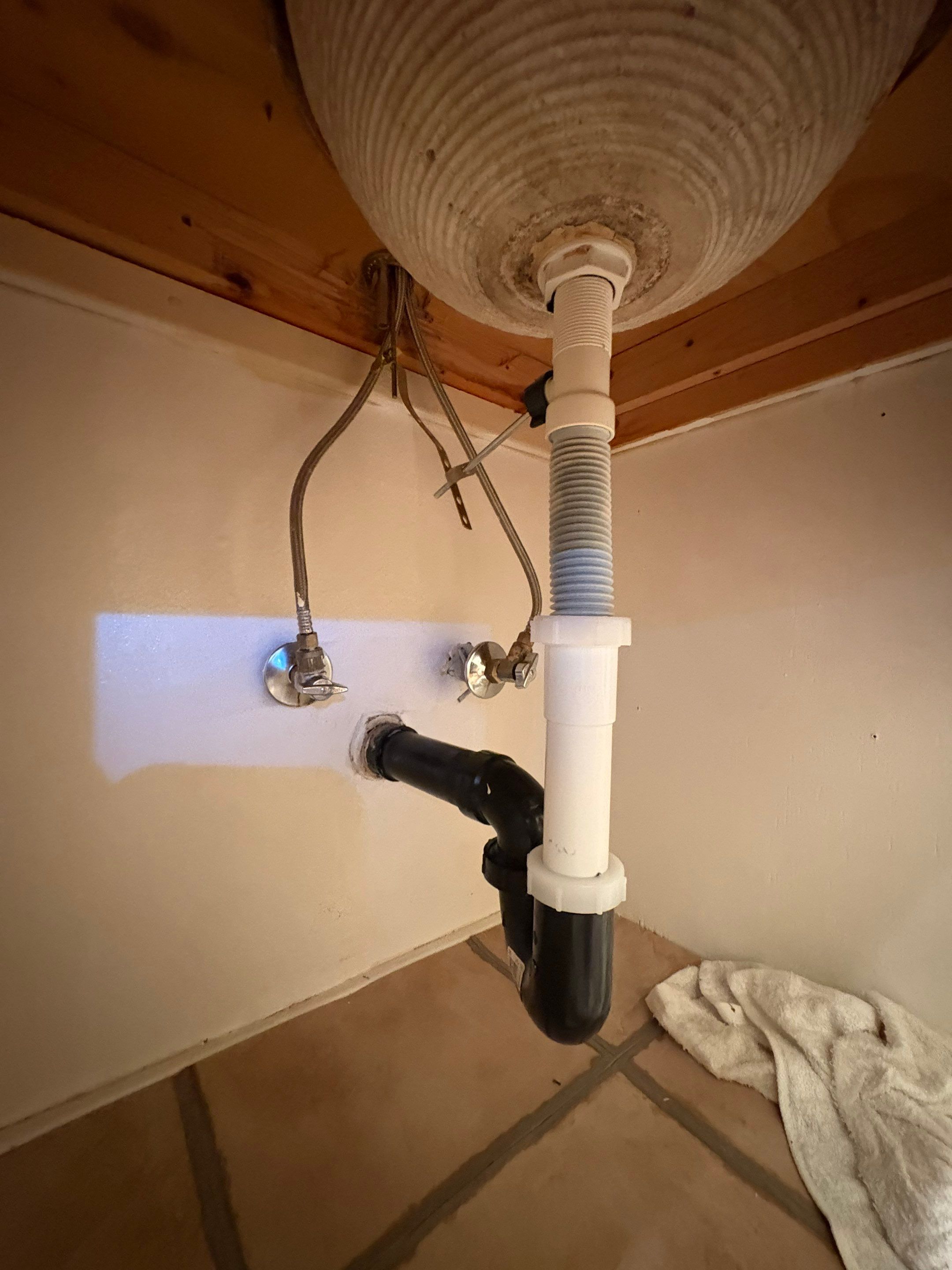 Sink Drains and water leaking at bathroom sink by Professional Plumbing Inc 