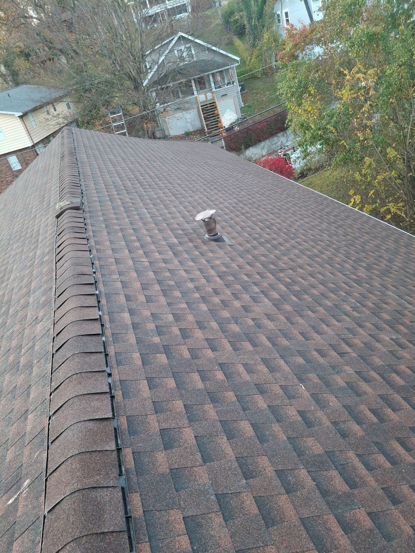 Residential Roofing Installation using GAF TImberline HDZ Hickory by Rainstoppers Roofing