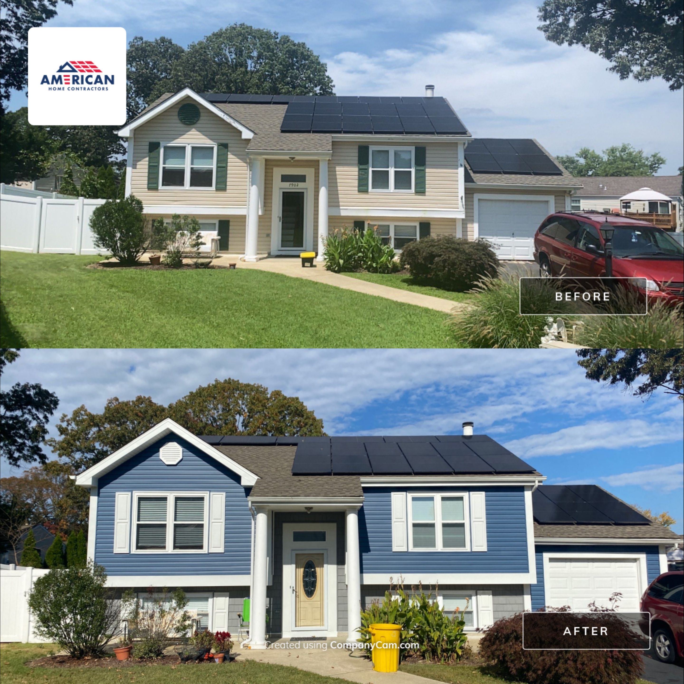 MASTIC Siding + Gutter Update by American Home Contractors