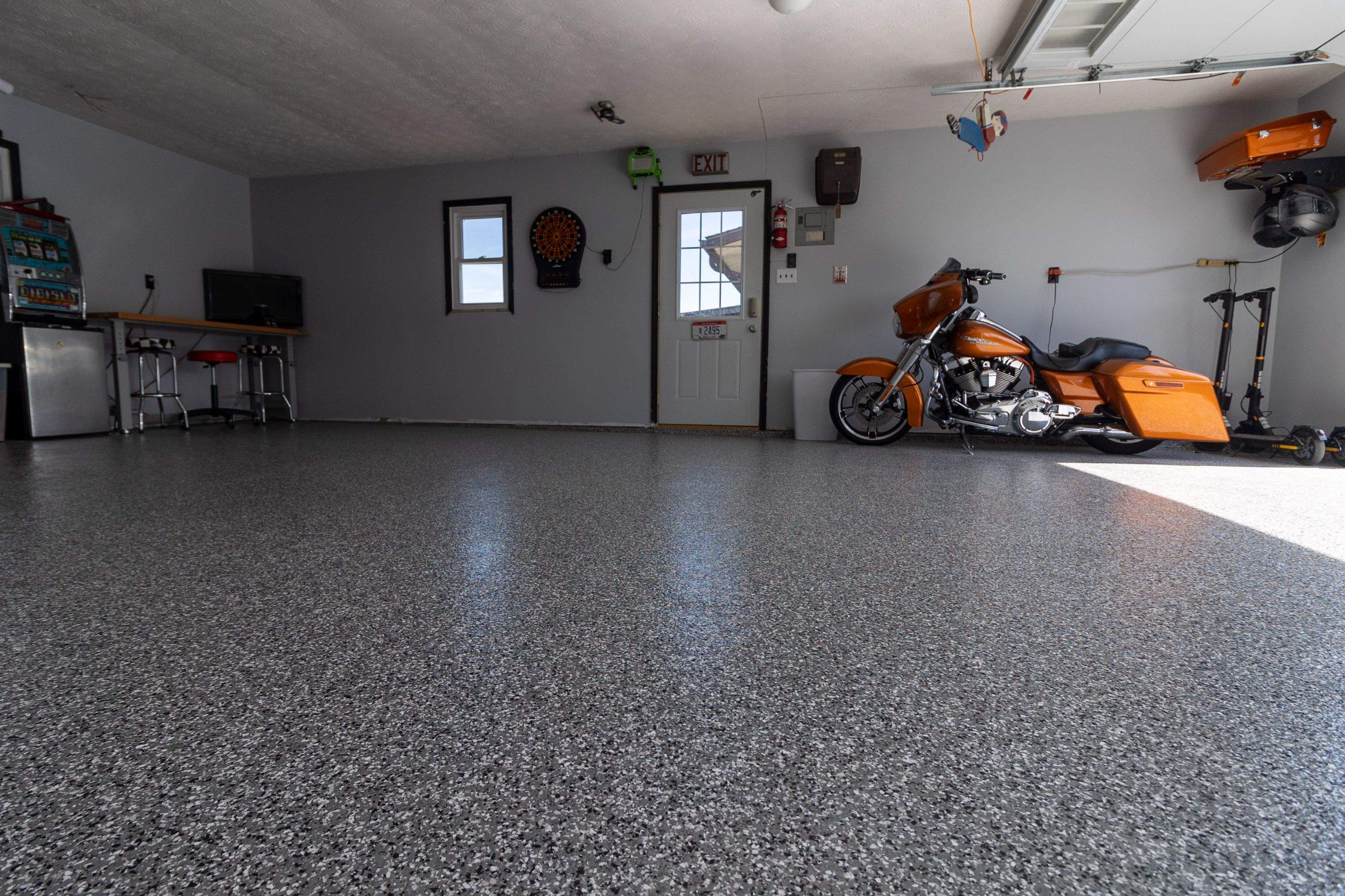 Garage Floor using Smoke by Your1DayFloor.com