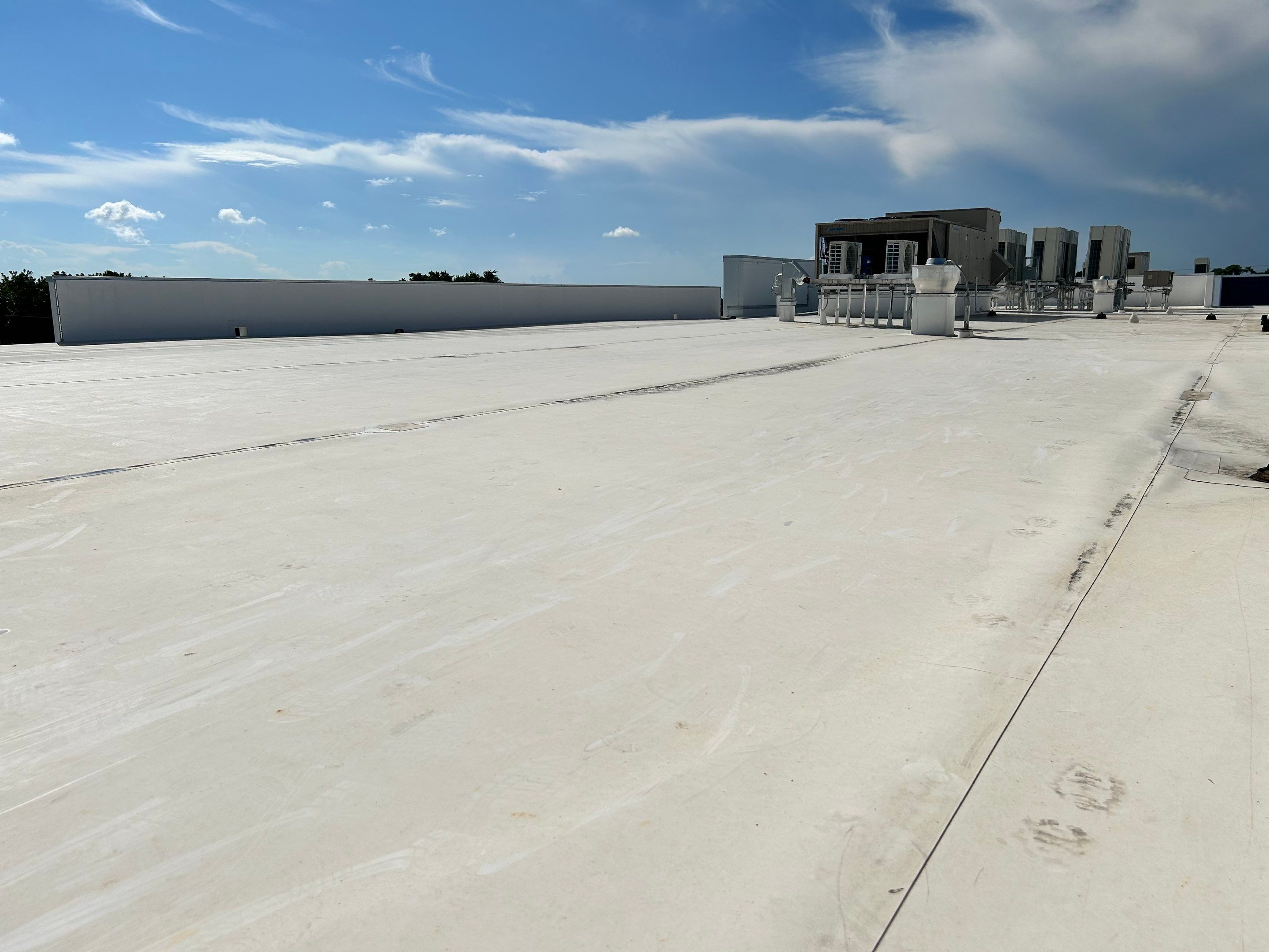 TPO Flat Roof Installation at Dade Quail Roost in Miami by AJF ROOFING INC