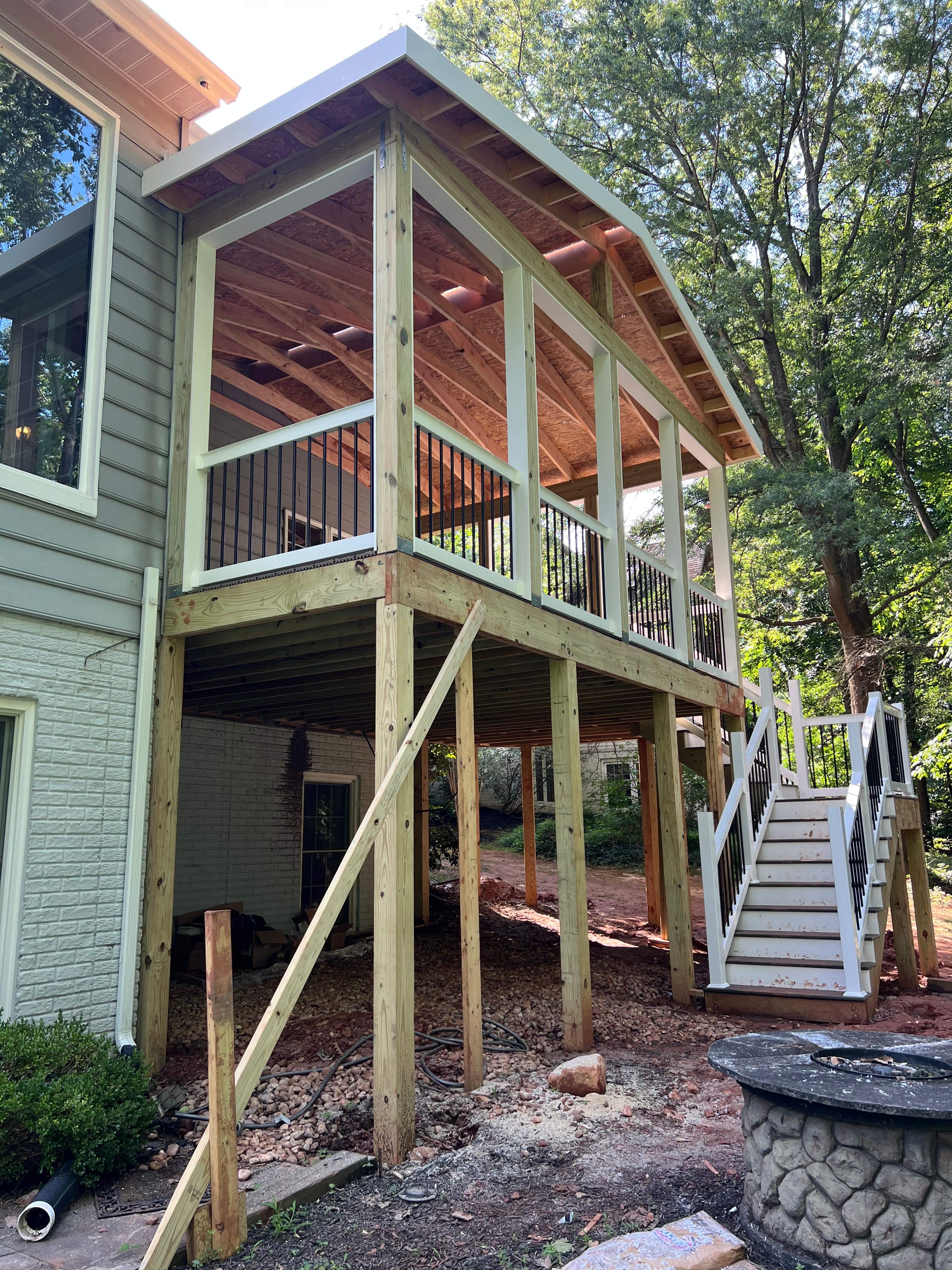 New 3-Season Porch & Composite Deck in Sterling, VA by Sunburst Construction Inc