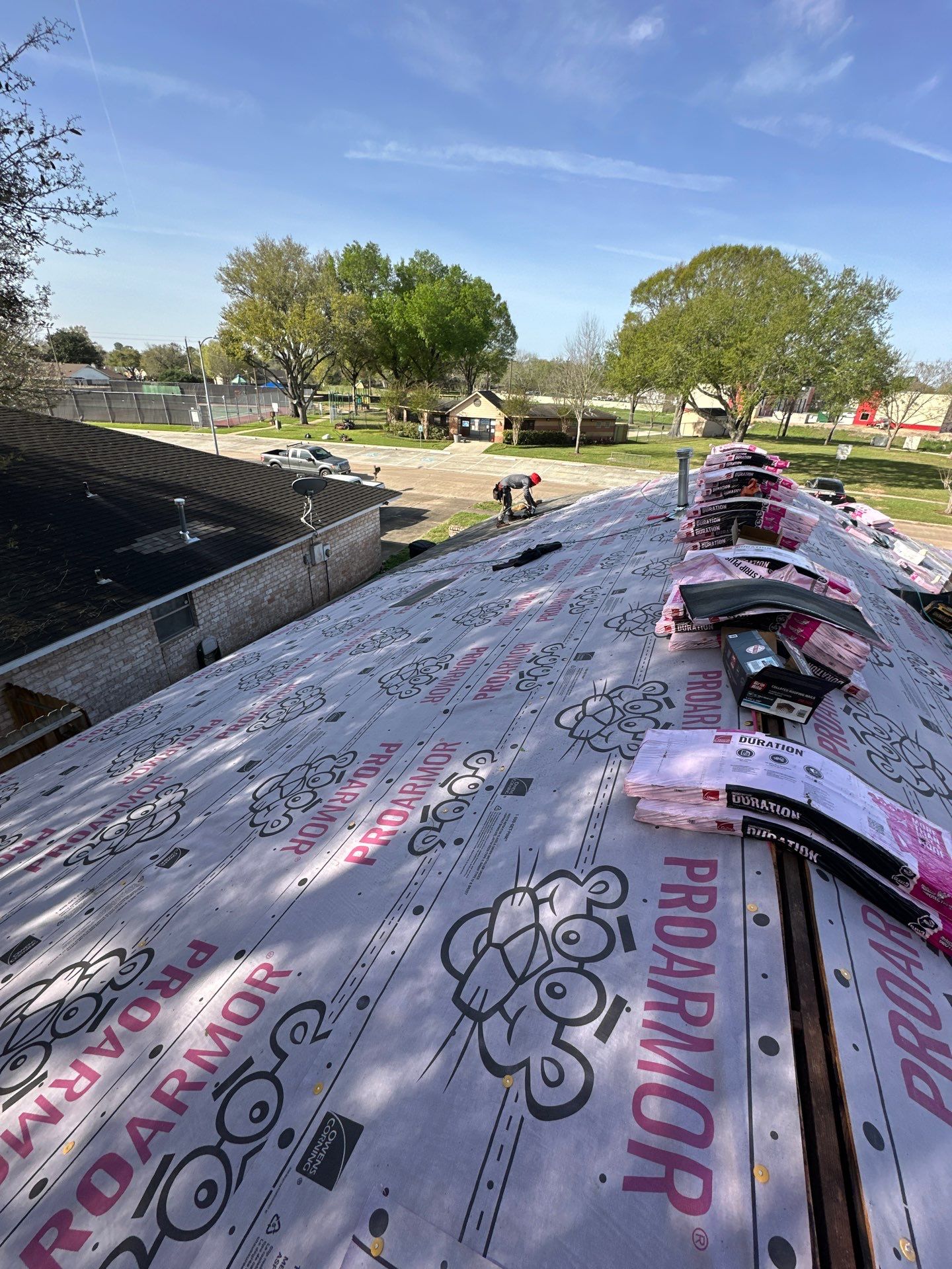 Project in Houston by Motion Roofing