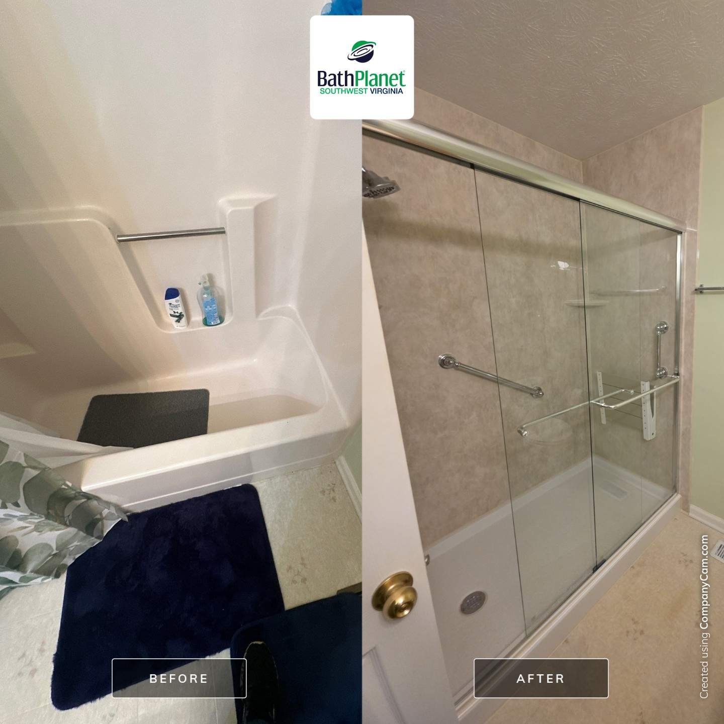 Tub to Shower by BathPlanet SW Virginia