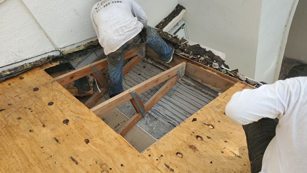 Concrete Tile Roof Replacement and Decking Repair in Boca Raton by Aastro Roofing