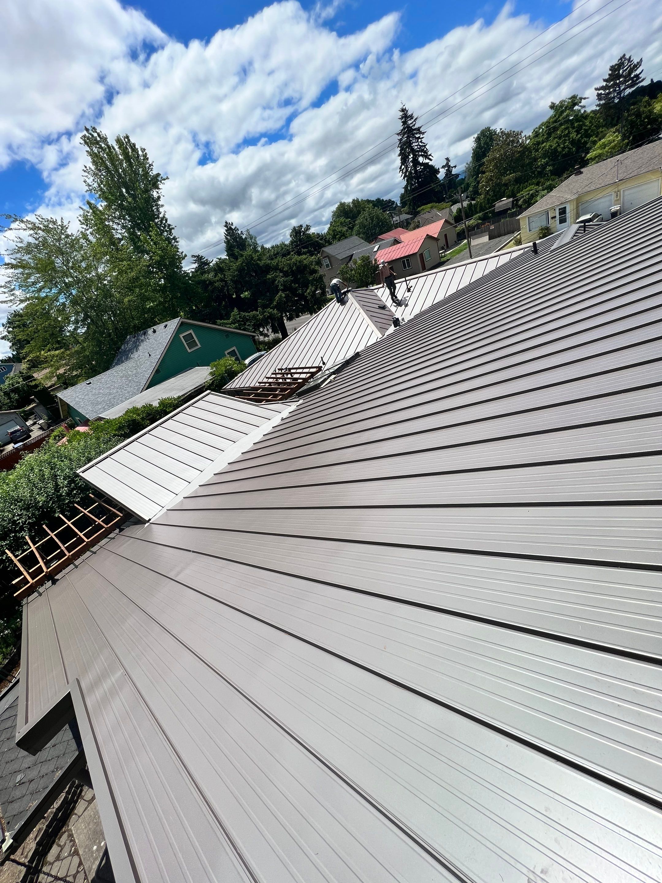 Taylor Metal Roof System Color: Vintage  by Orezona Building & Roofing Company, Inc.