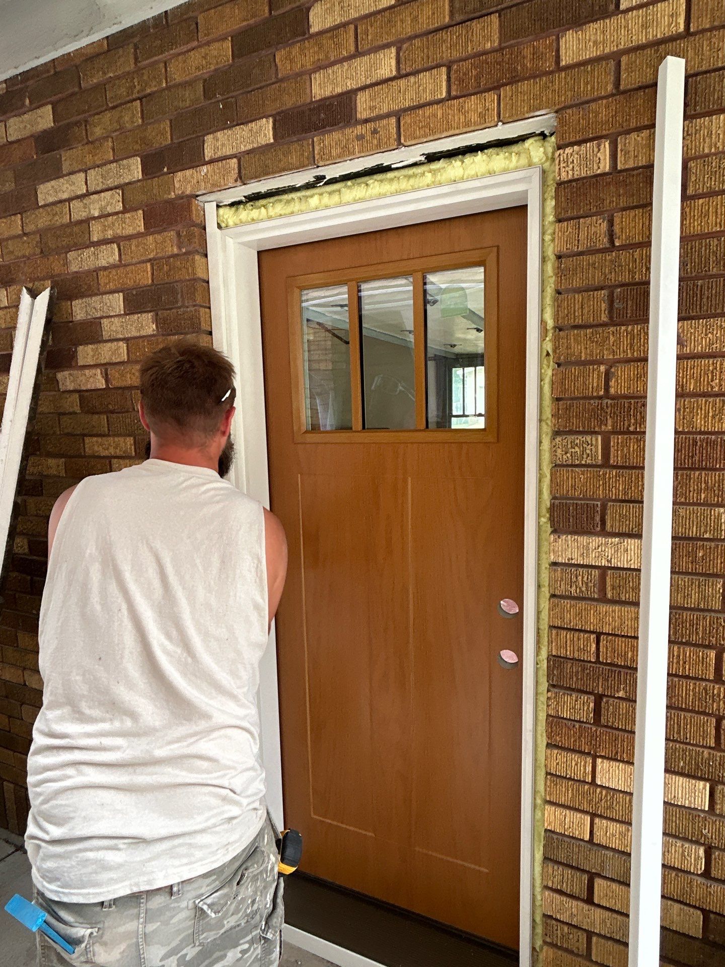 Replacing an Entry Door with a Pella Door by United Windows and Siding LLC