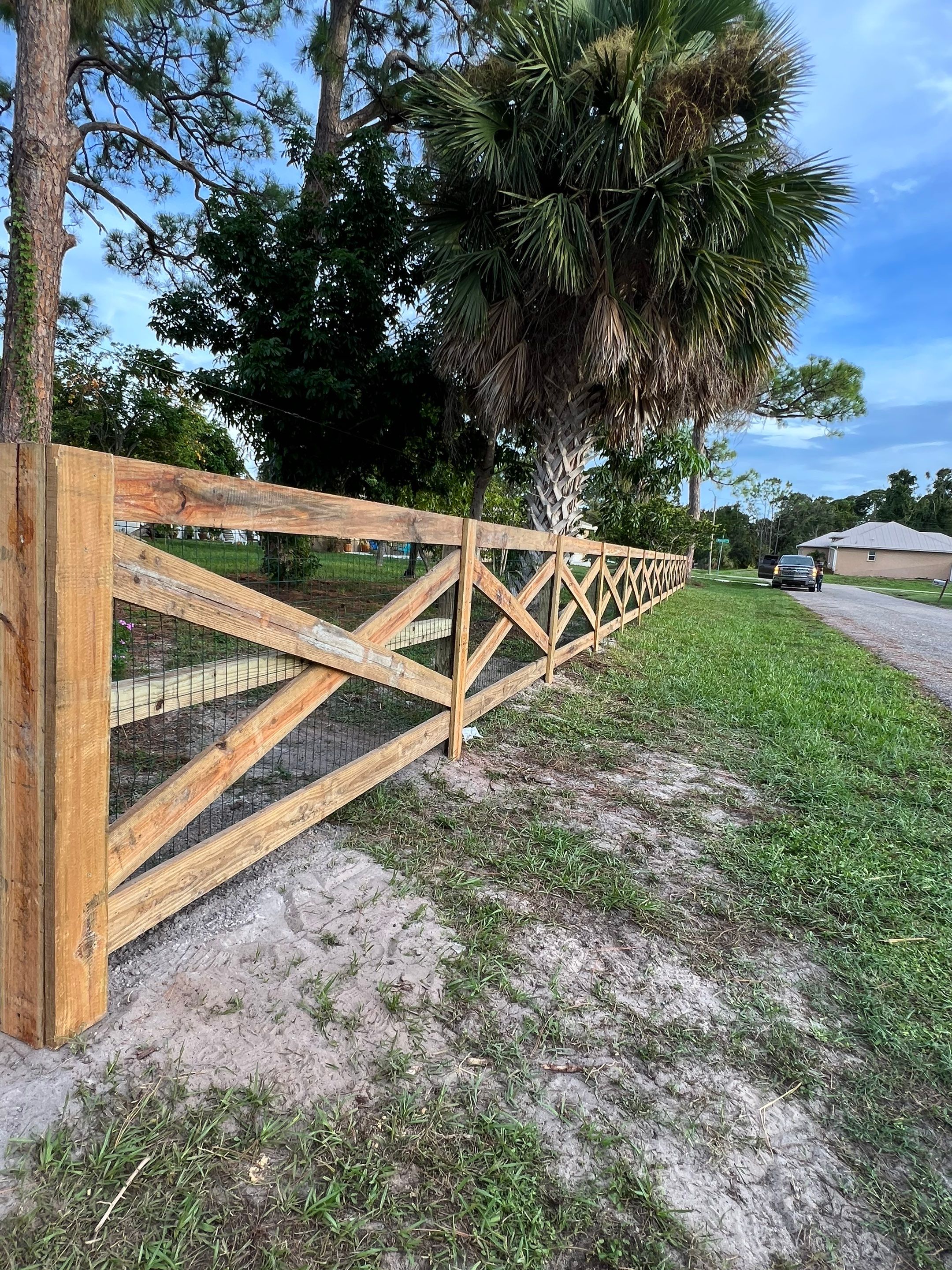 Wood Fence Installation using 4x10 Ranch Gate  by Asap fence and gates, LLC