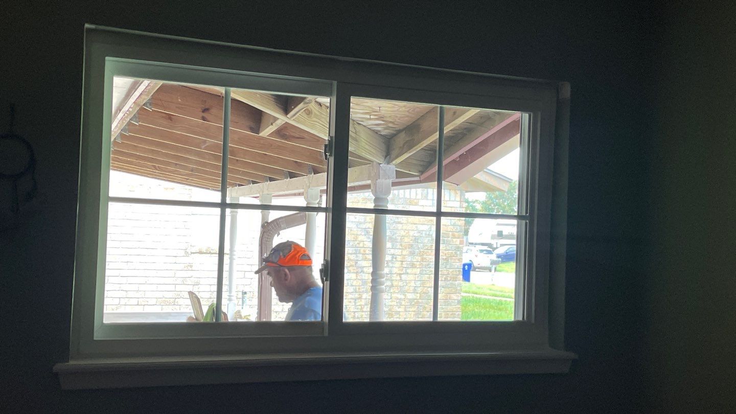 Black and white and red all over by Bayfront Roofing and Construction
