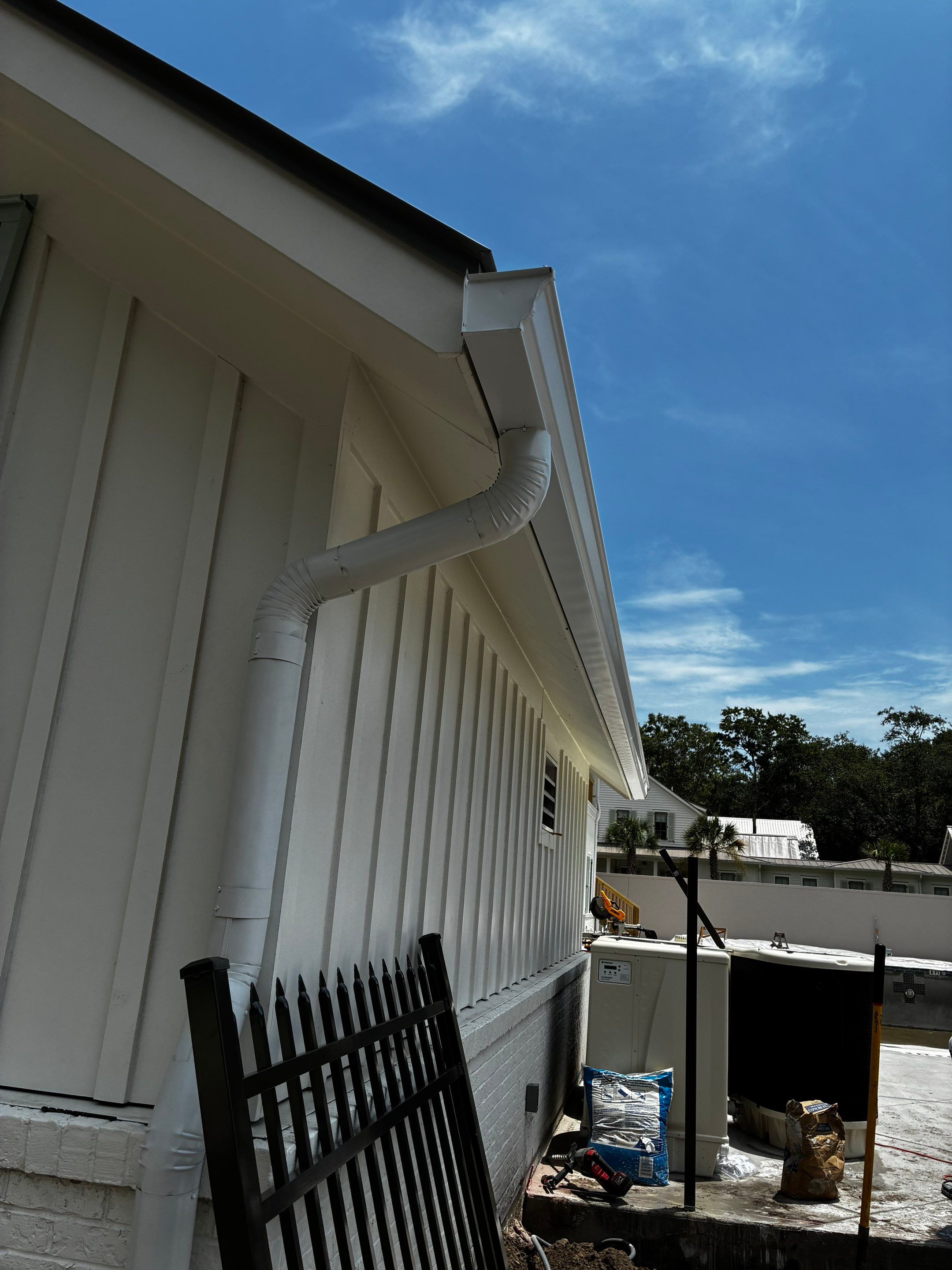 Commercial Half Round Project by Holy City Gutterworks