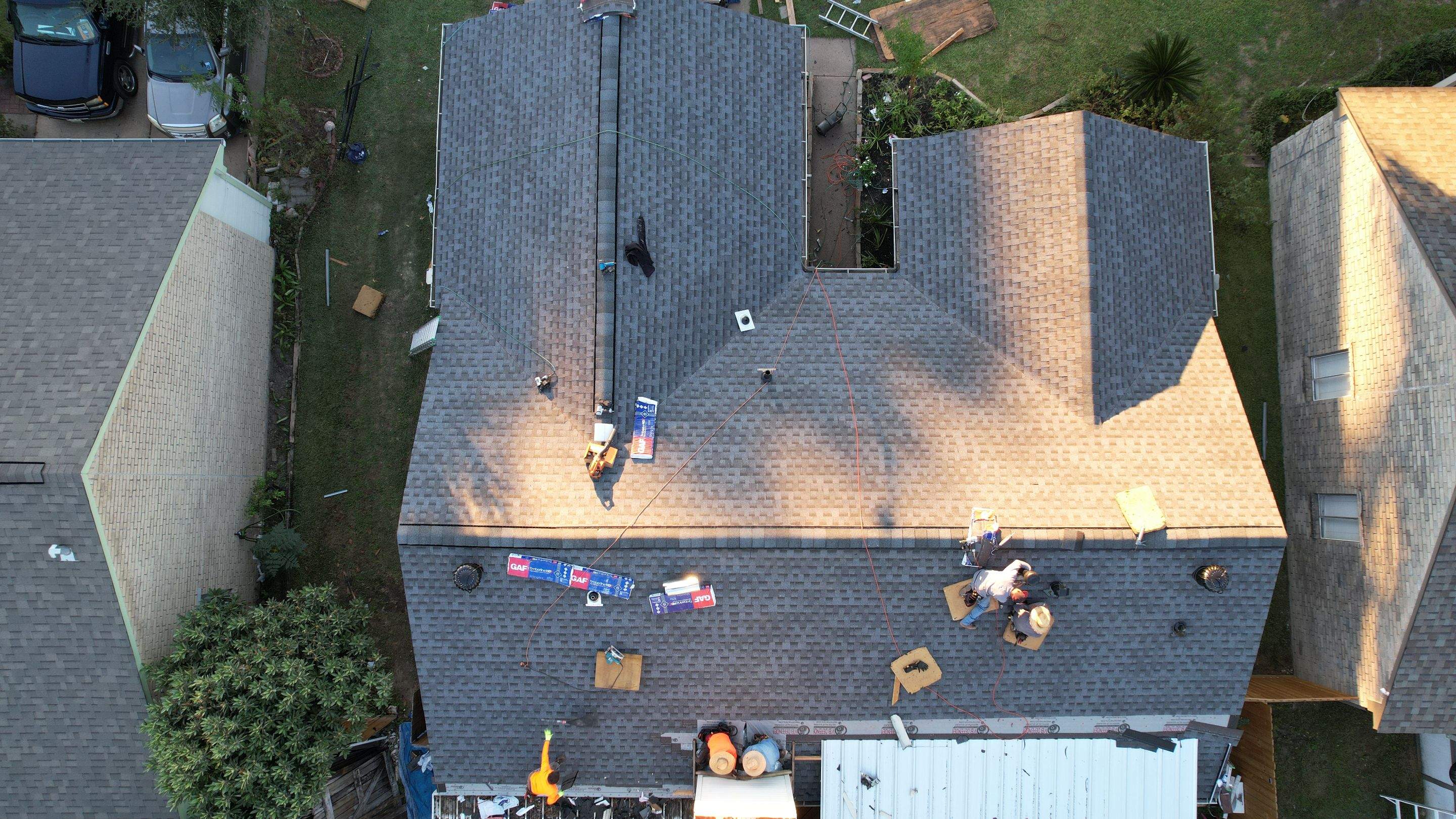 Tan Architectural Shingle Roof Replacement — Houston, TX by PL Roofing & SB Roofing, LLC.