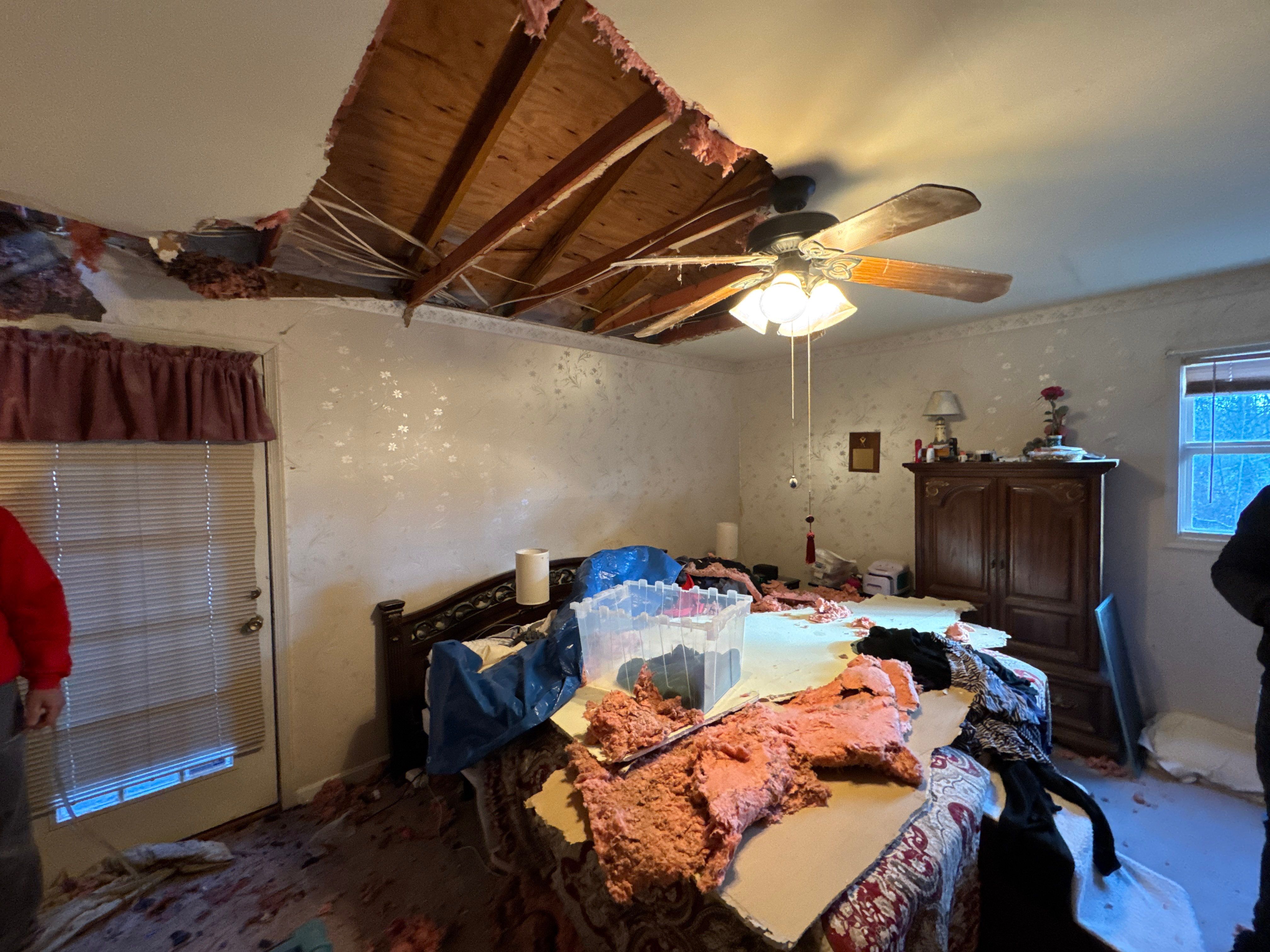 Tree Damage Restoration  using GAF Timberline HDZ by USA Storm Roofing and Construction Group