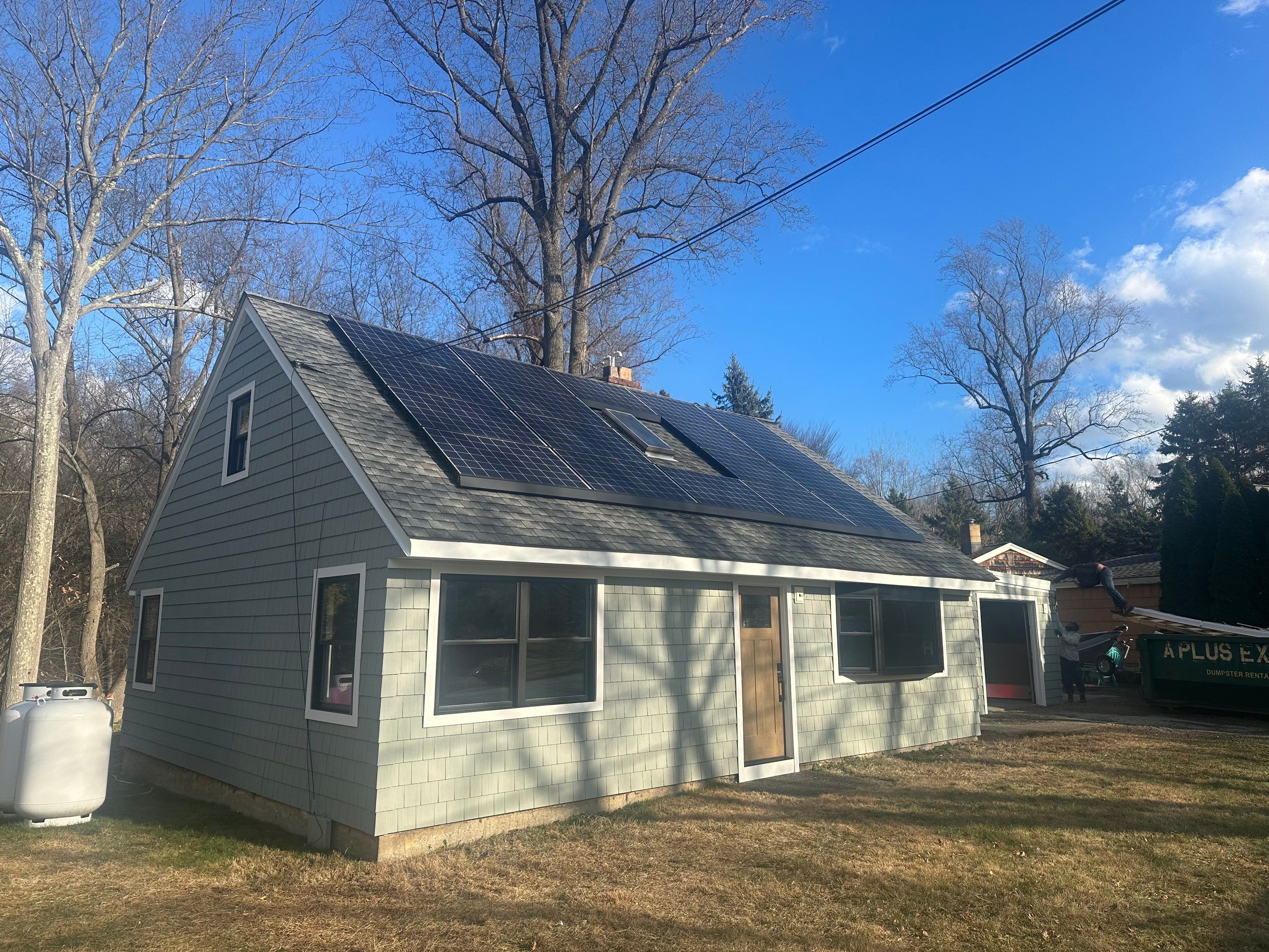 Siding Installation using CertainTeed Certainteed Cedar Impressions - D7 - Seagrass by A Plus Exterior